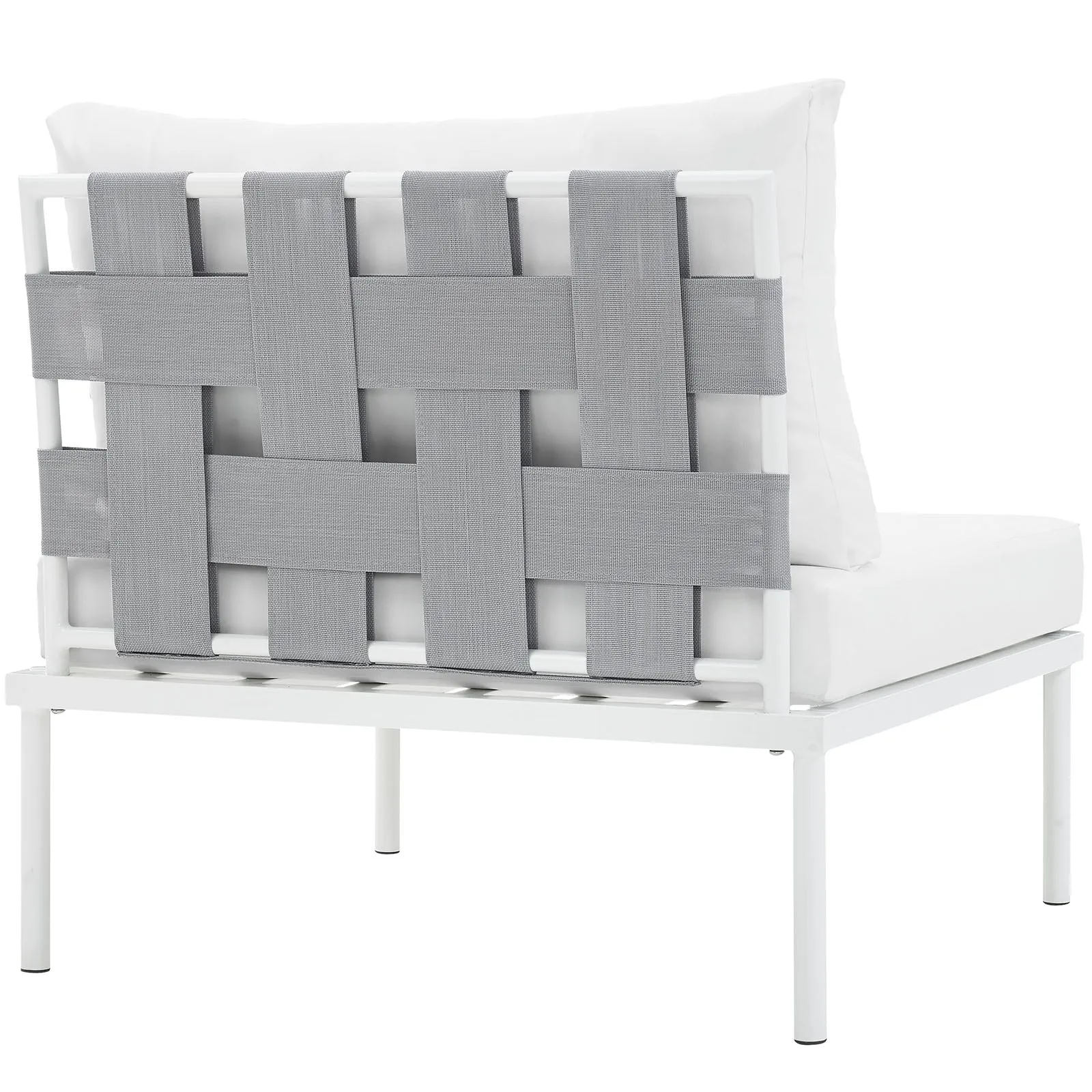 Harmony Armless Outdoor Patio Aluminum Chair by Modway