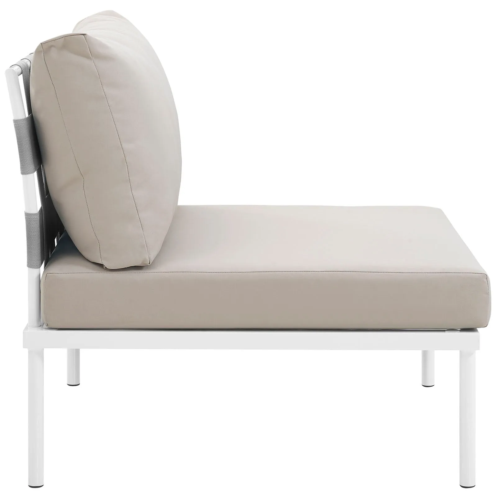 Harmony Armless Outdoor Patio Aluminum Chair by Modway