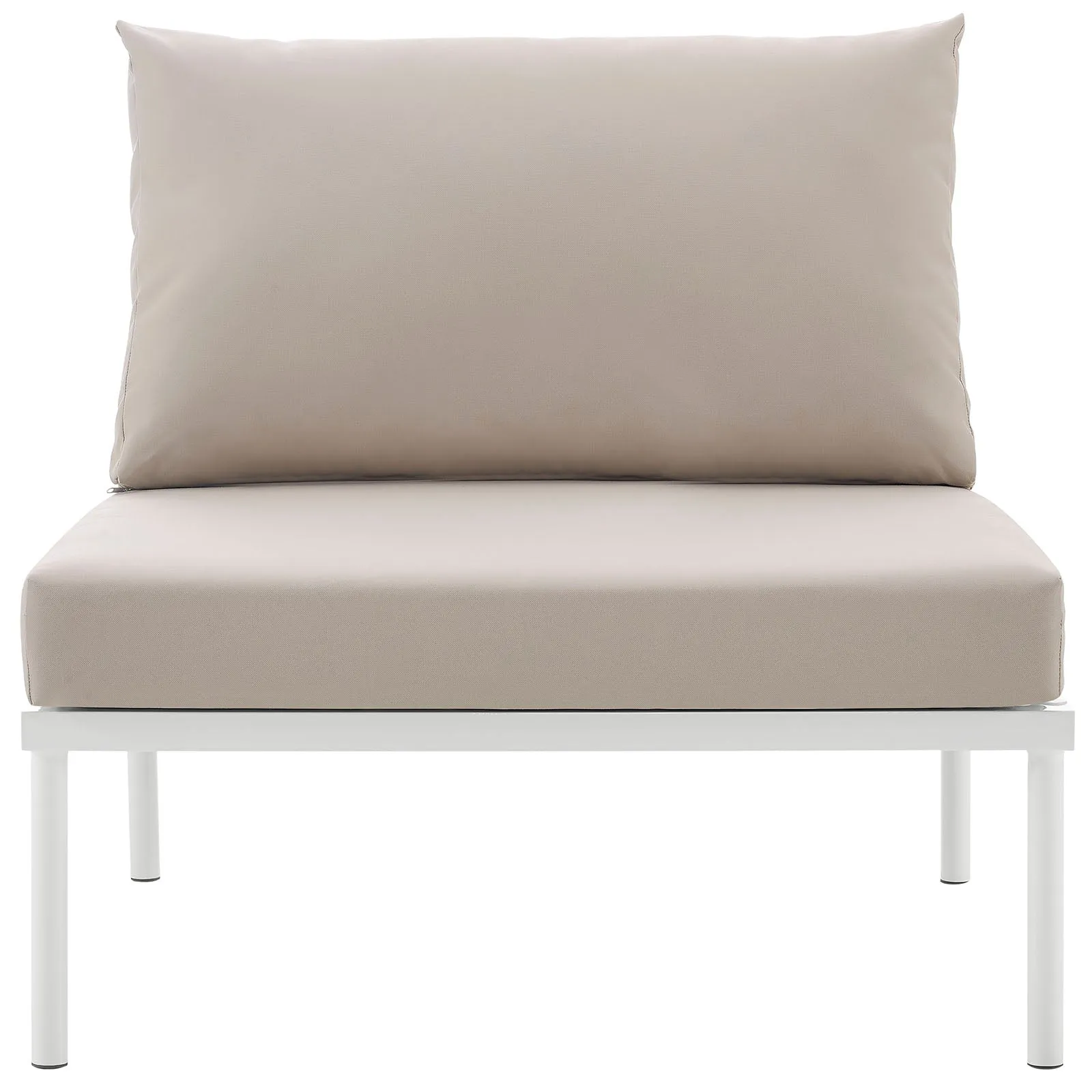 Harmony Armless Outdoor Patio Aluminum Chair by Modway