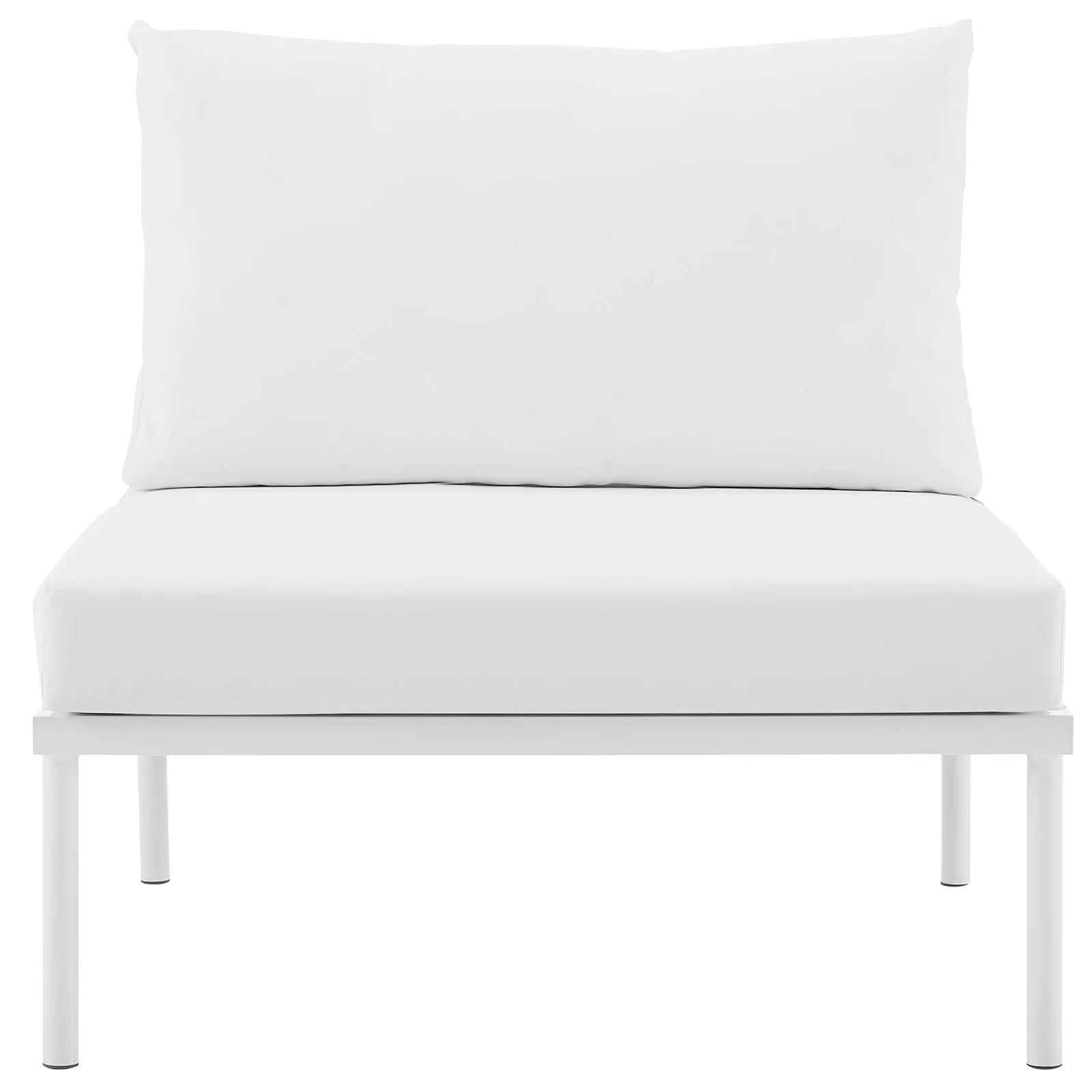 Harmony Armless Outdoor Patio Aluminum Chair by Modway