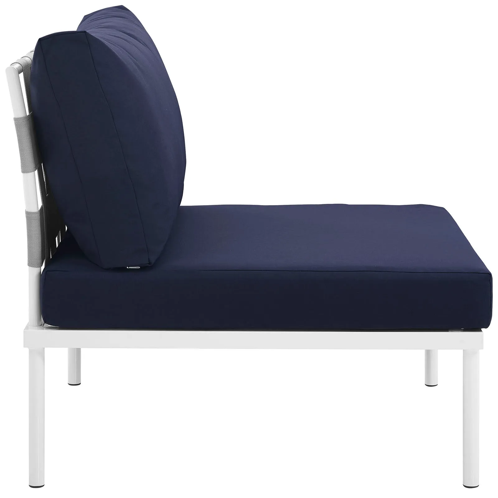 Harmony Armless Outdoor Patio Aluminum Chair by Modway