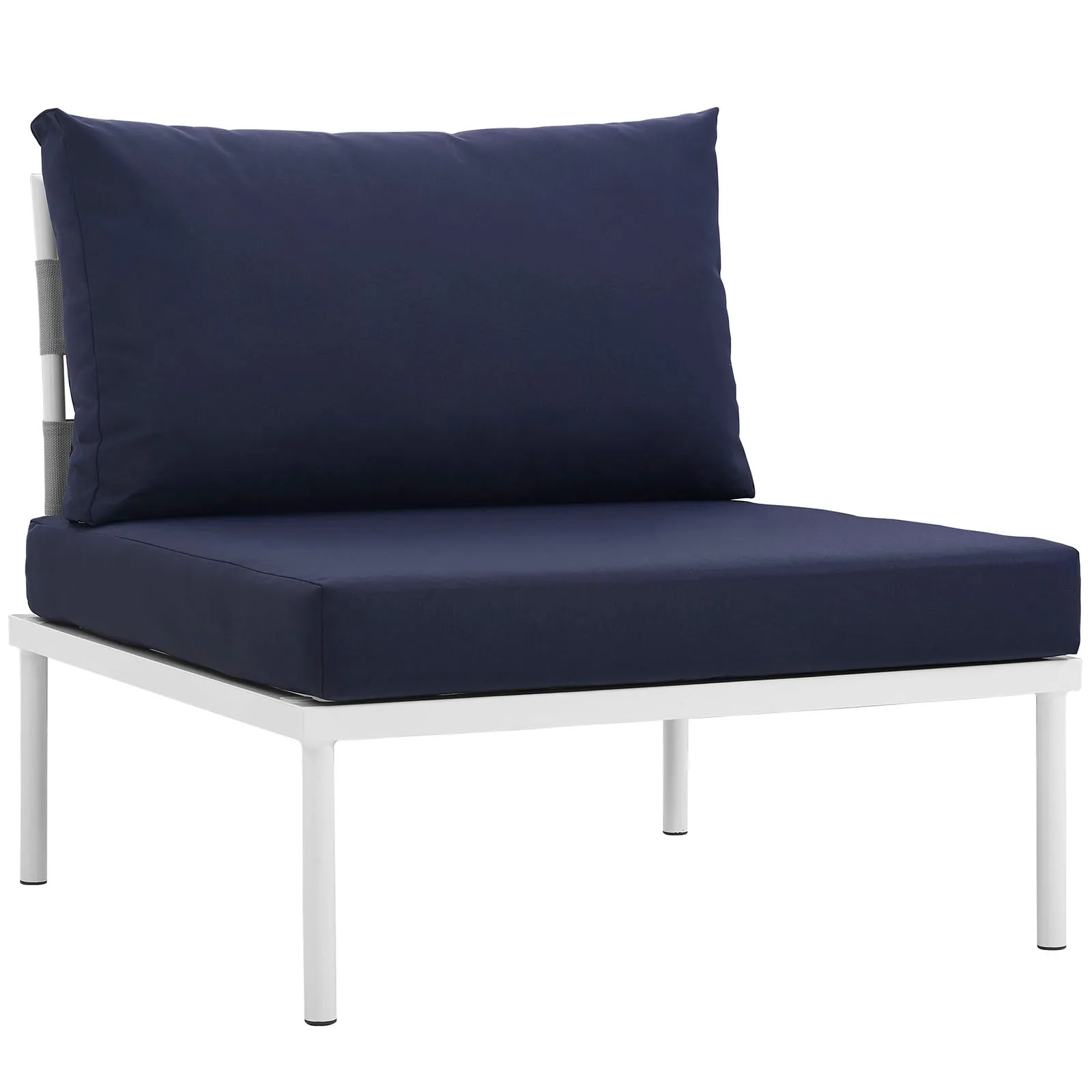 Harmony Armless Outdoor Patio Aluminum Chair by Modway