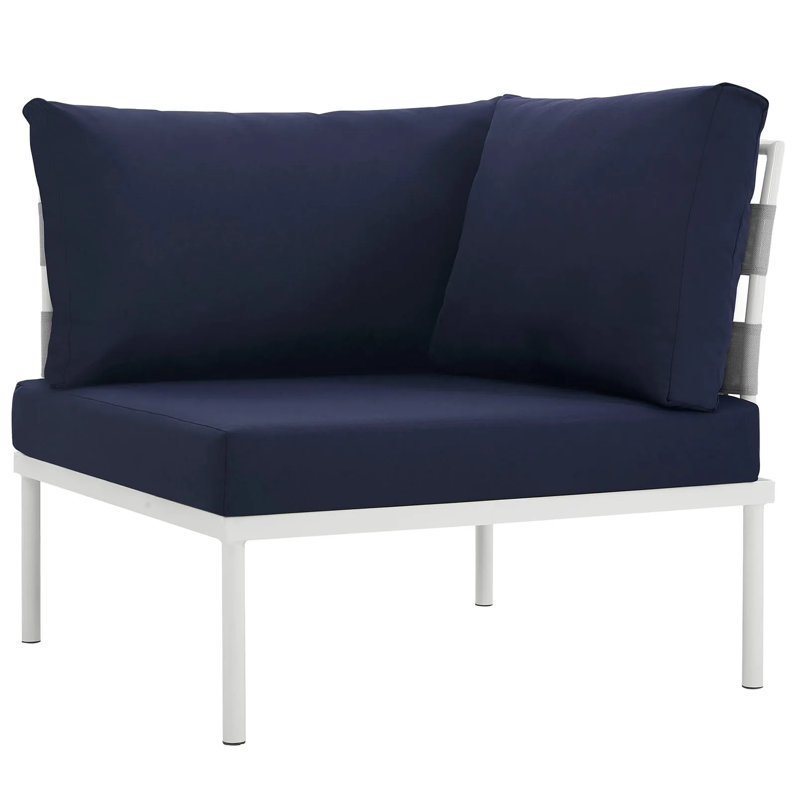 Harmony Outdoor Patio Aluminum Corner Sofa by Modway