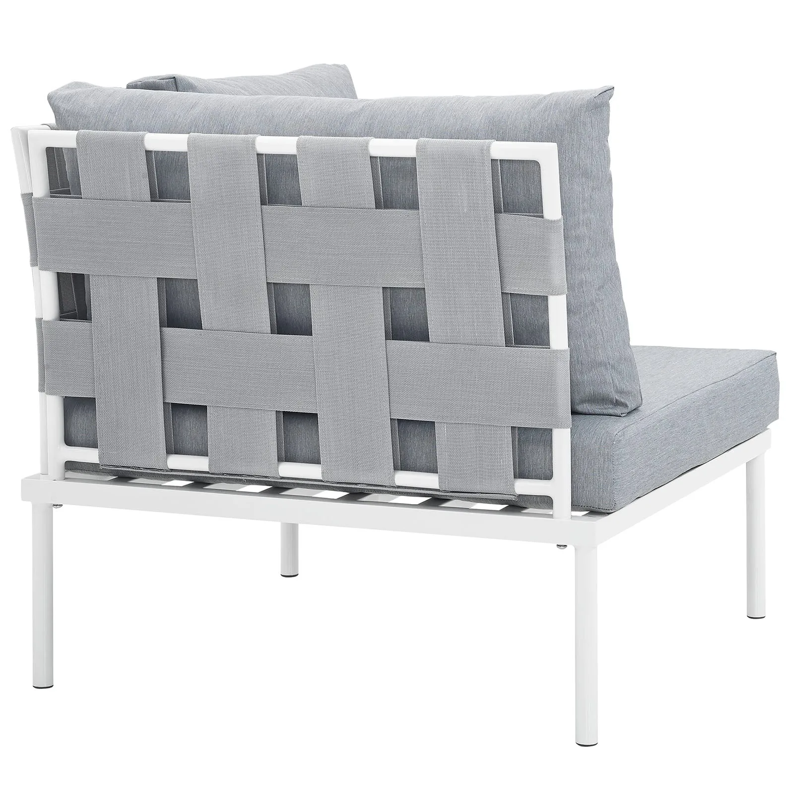 Harmony Outdoor Patio Aluminum Corner Sofa by Modway
