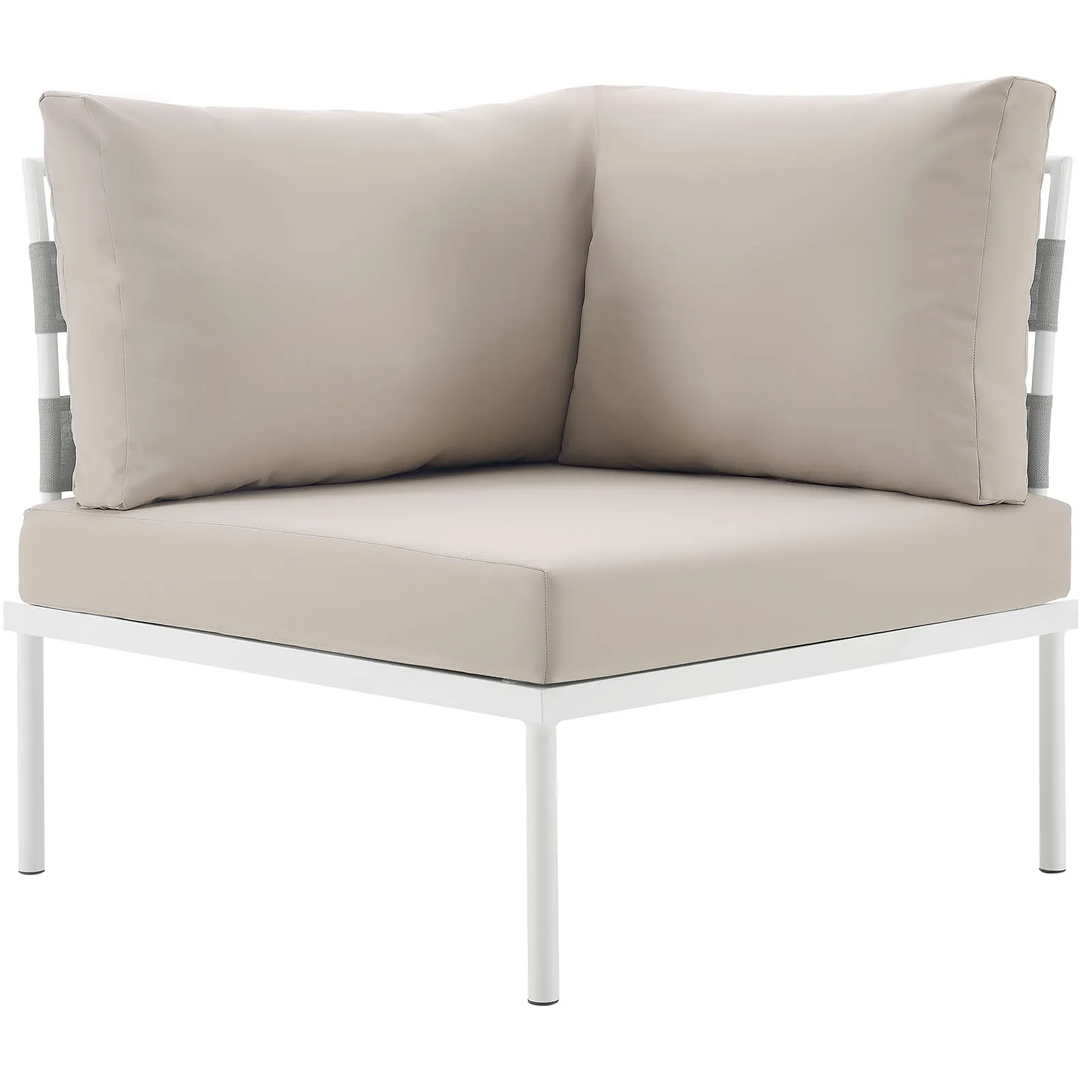 Harmony Outdoor Patio Aluminum Corner Sofa by Modway