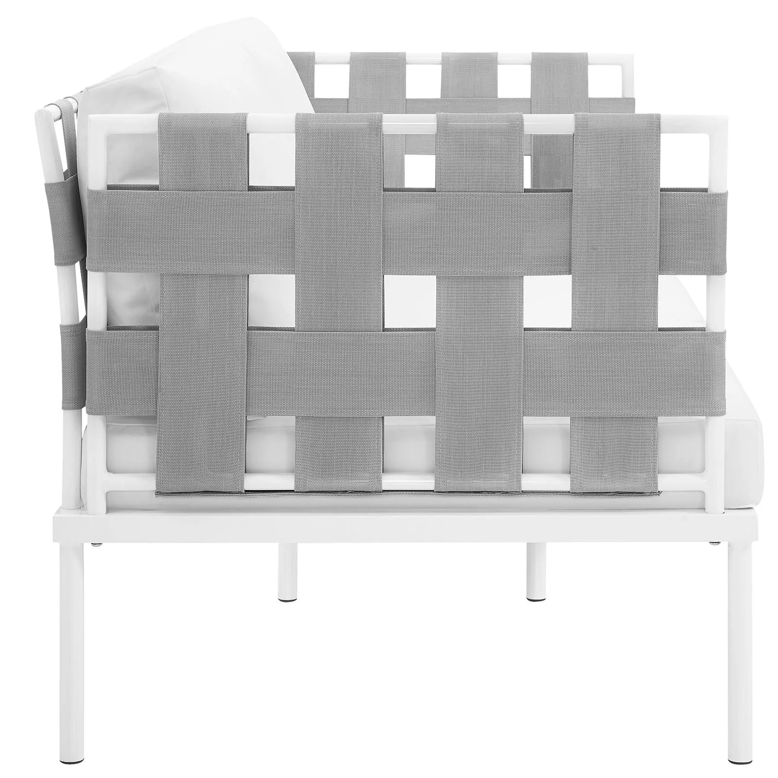 Harmony Outdoor Patio Aluminum Loveseat by Modway