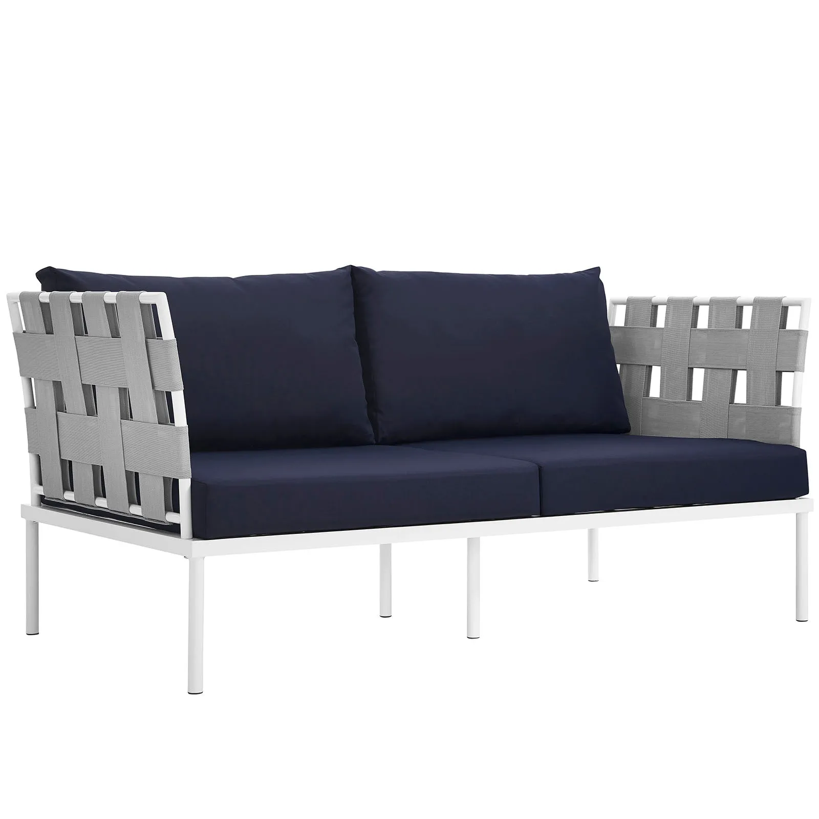 Harmony Outdoor Patio Aluminum Loveseat by Modway