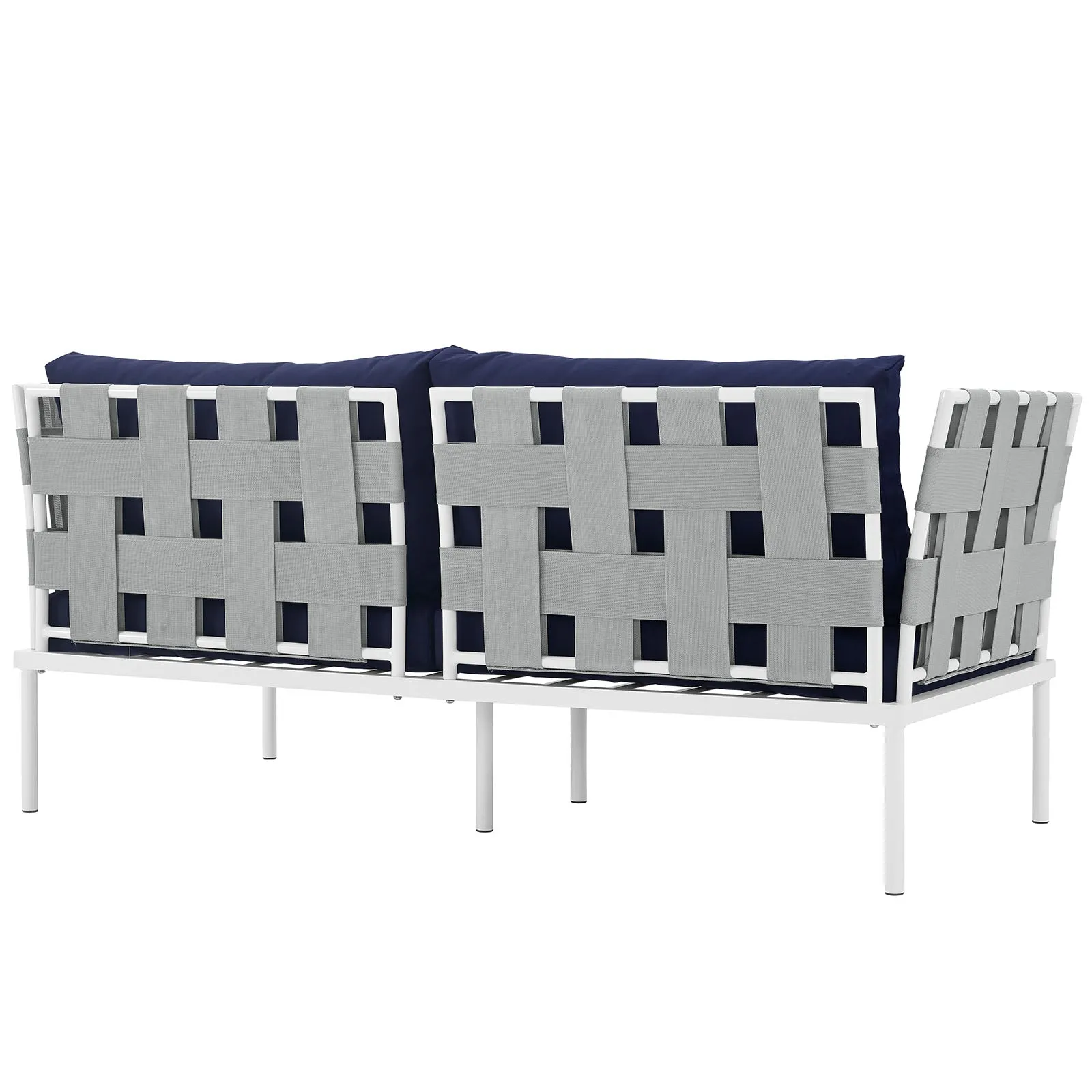 Harmony Outdoor Patio Aluminum Loveseat by Modway