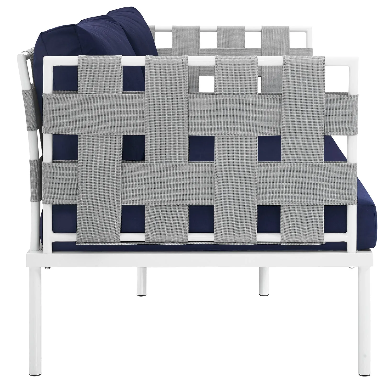 Harmony Outdoor Patio Aluminum Loveseat by Modway
