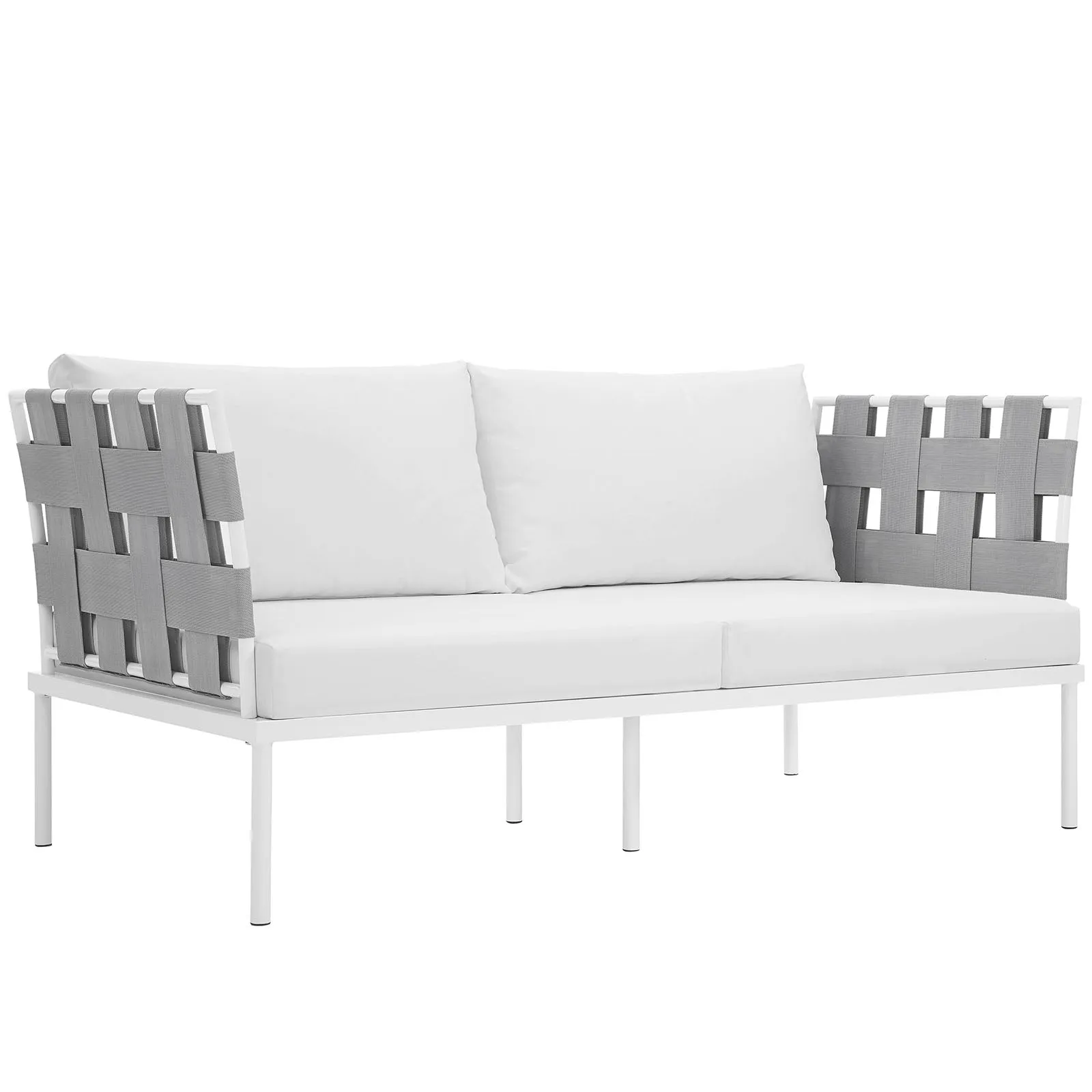 Harmony Outdoor Patio Aluminum Loveseat by Modway