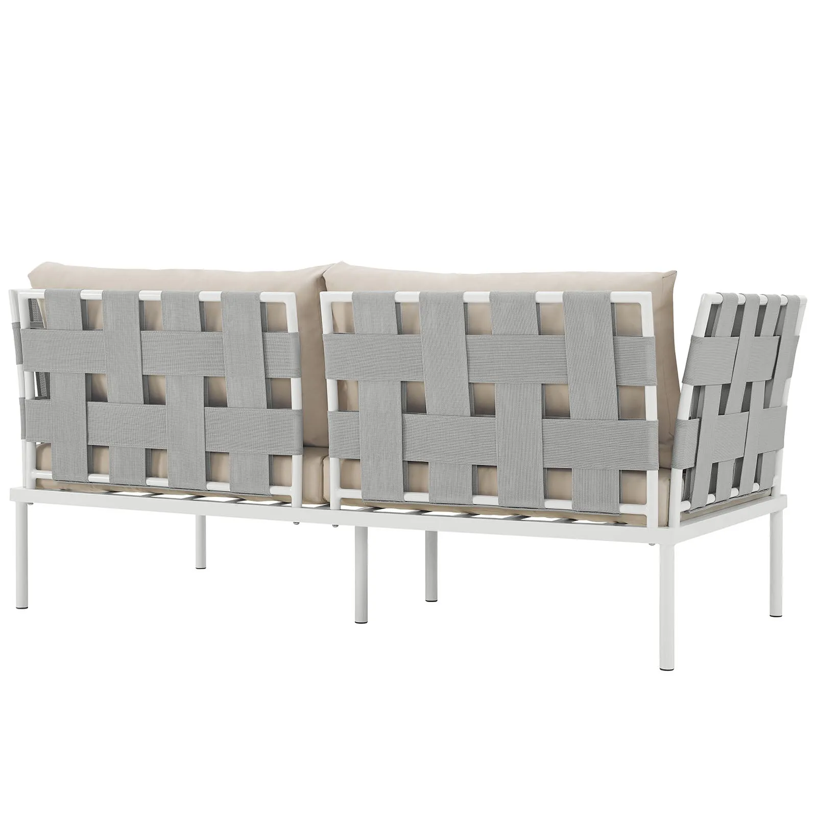 Harmony Outdoor Patio Aluminum Loveseat by Modway