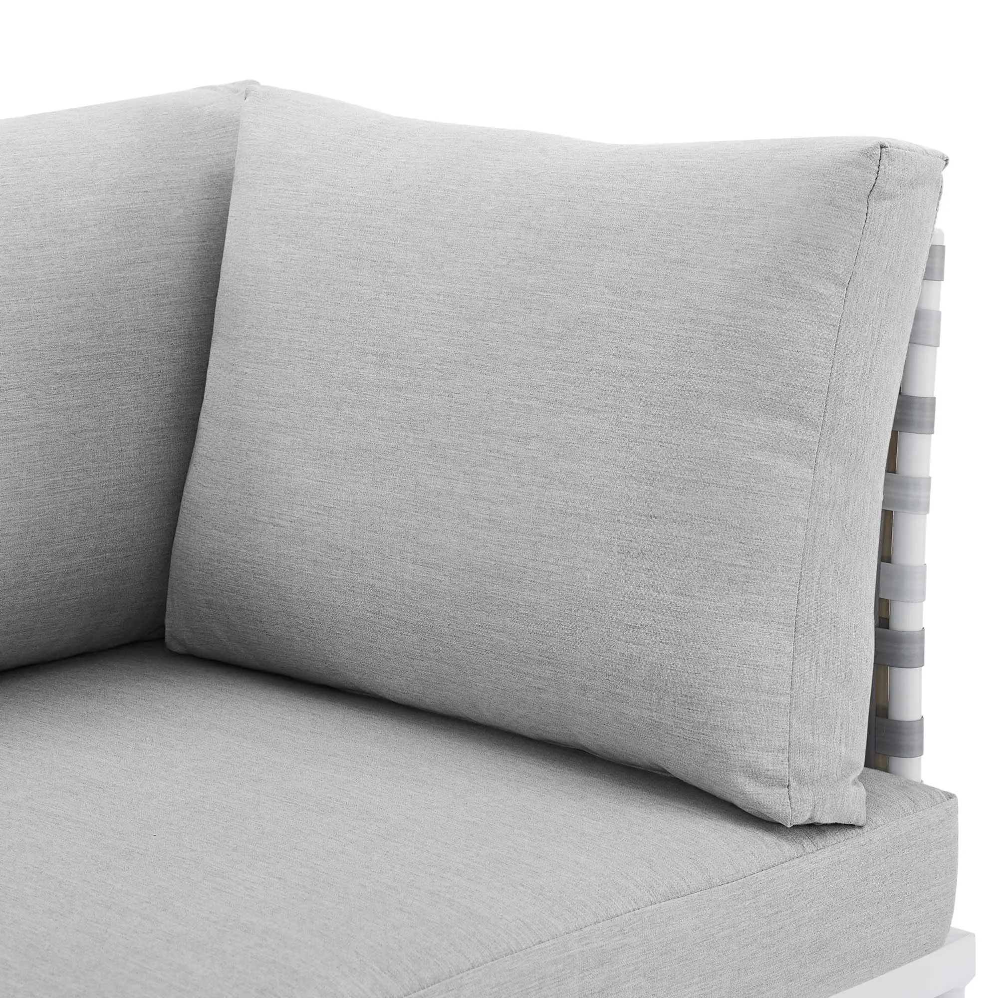 Harmony Sunbrella® Basket Weave Outdoor Patio Aluminum Sofa by Modway