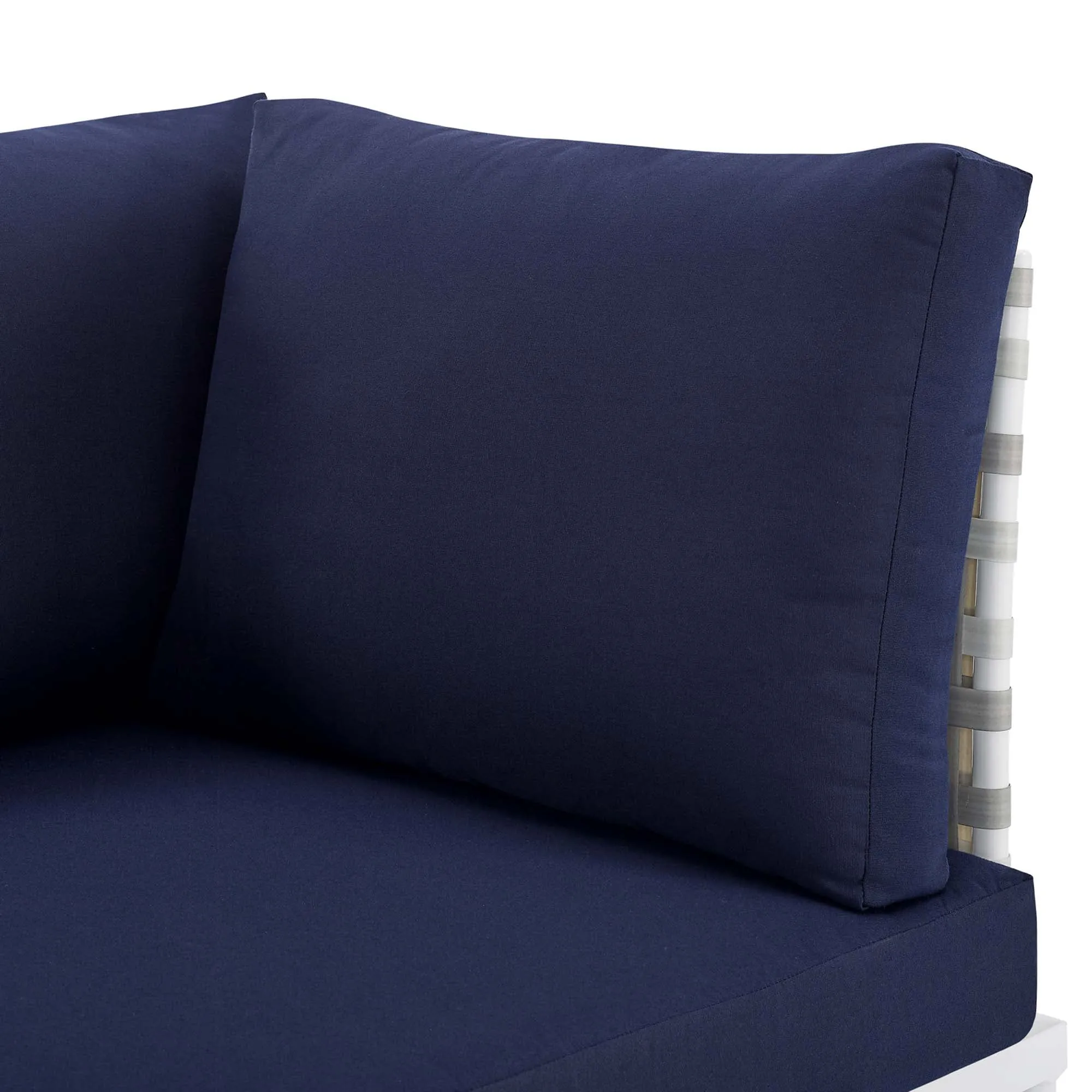 Harmony Sunbrella® Basket Weave Outdoor Patio Aluminum Sofa by Modway