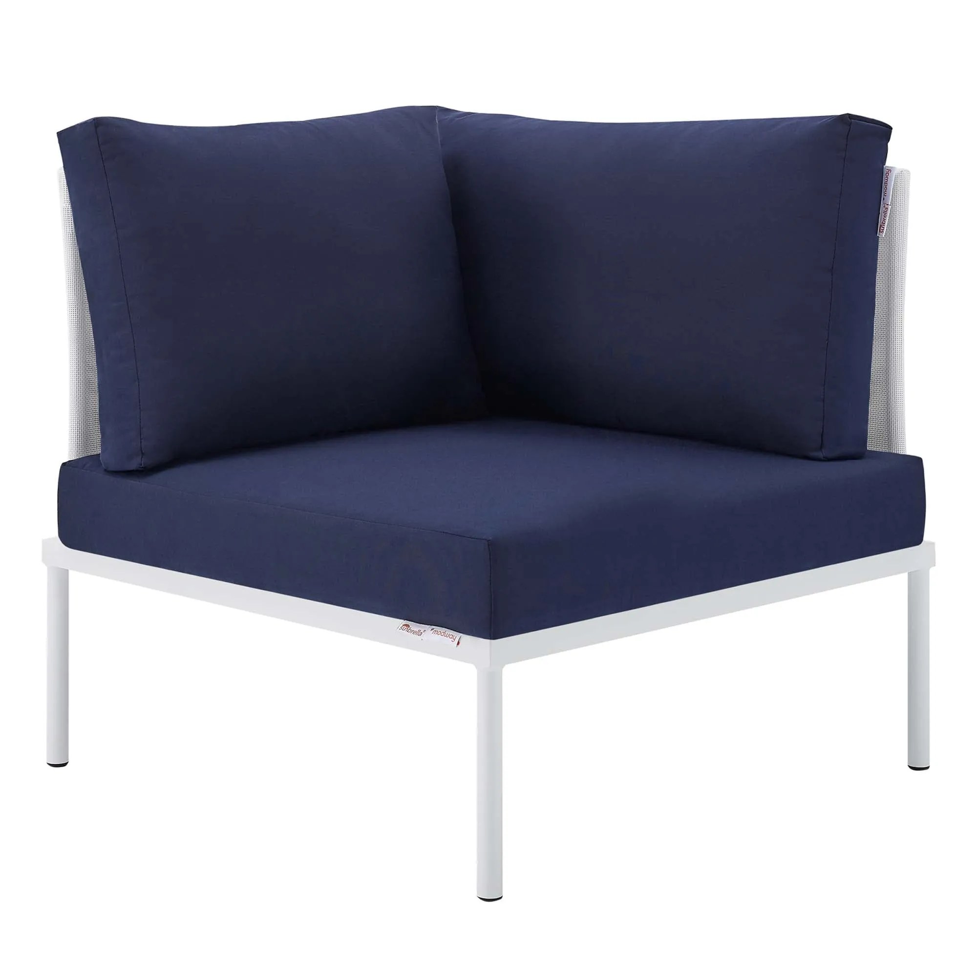 Harmony Sunbrella® Outdoor Patio All Mesh Corner Chair by Modway