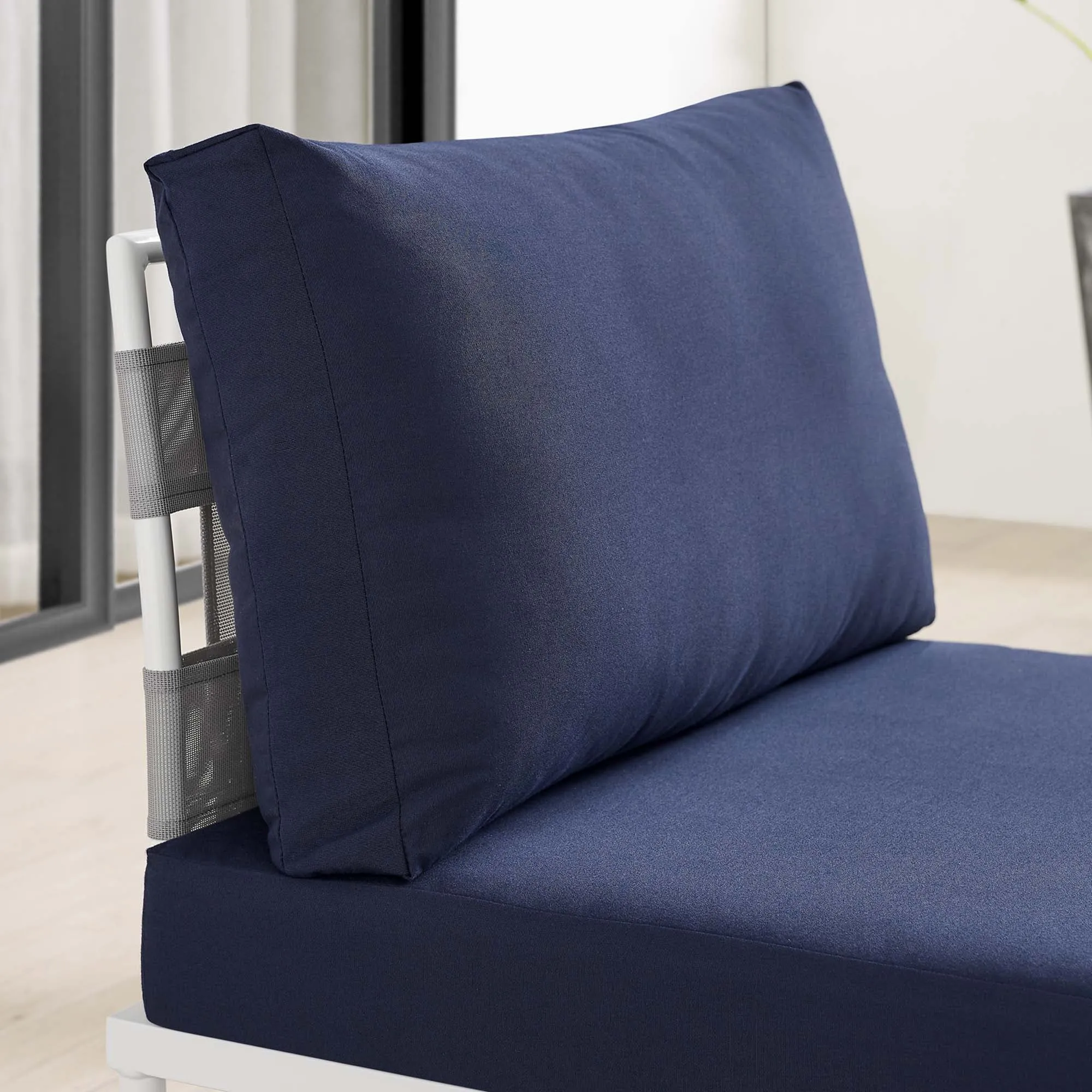Harmony Sunbrella® Outdoor Patio Aluminum Armless Chair by Modway