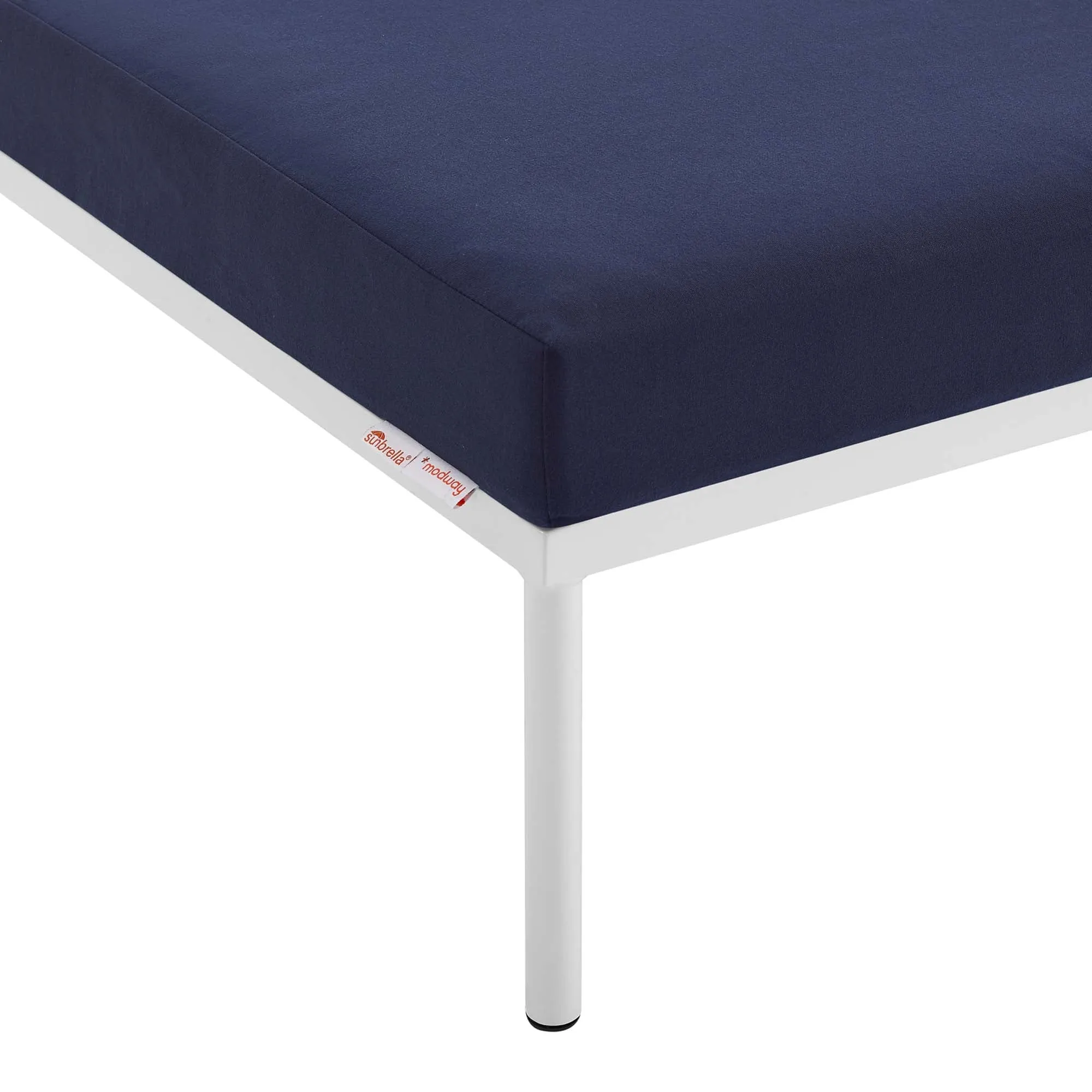 Harmony Sunbrella® Outdoor Patio Aluminum Armless Chair by Modway