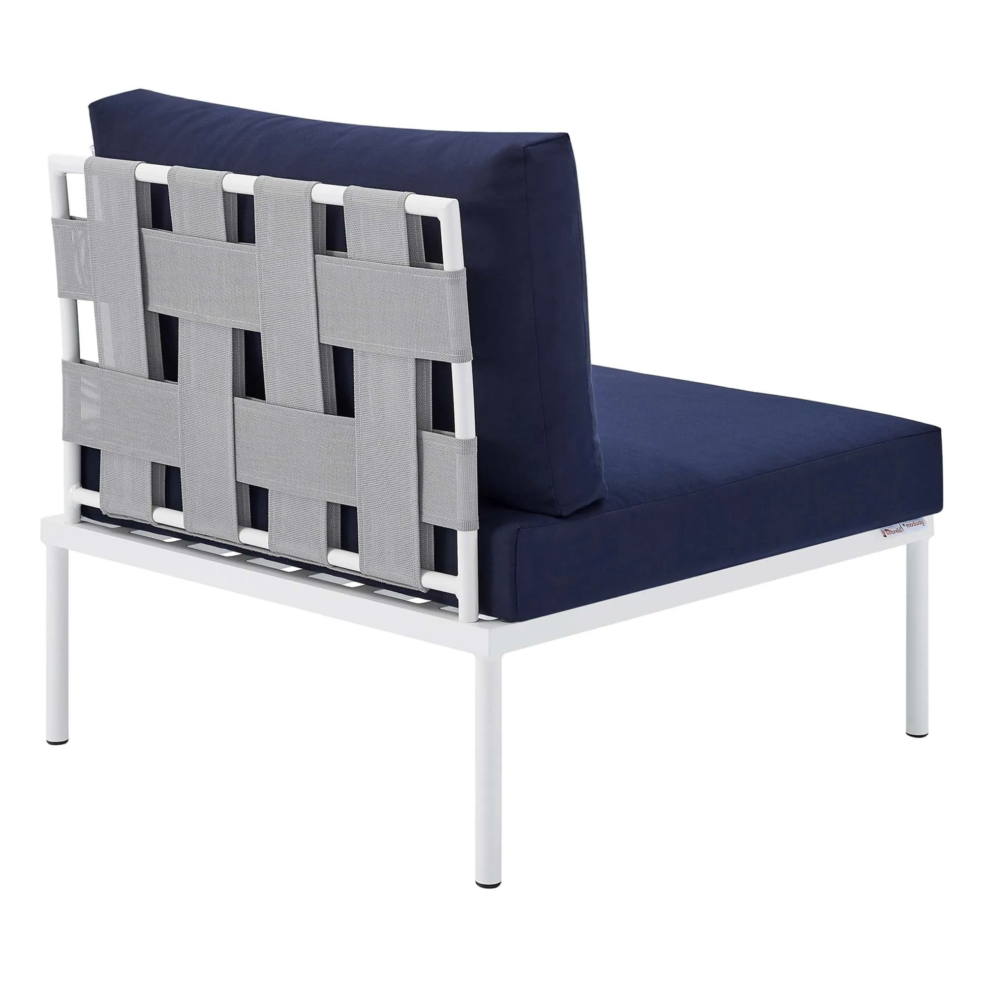 Harmony Sunbrella® Outdoor Patio Aluminum Armless Chair by Modway