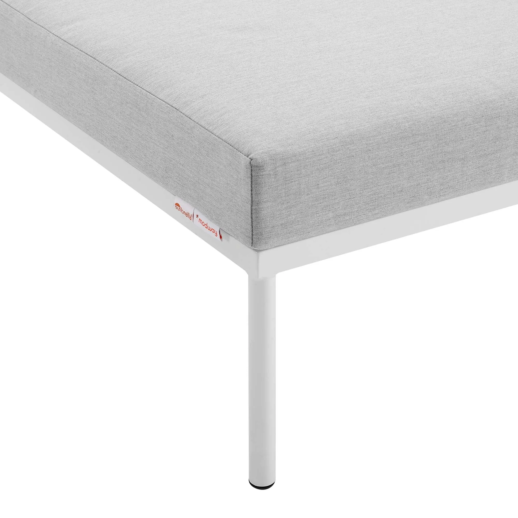 Harmony Sunbrella® Outdoor Patio Aluminum Armless Chair by Modway