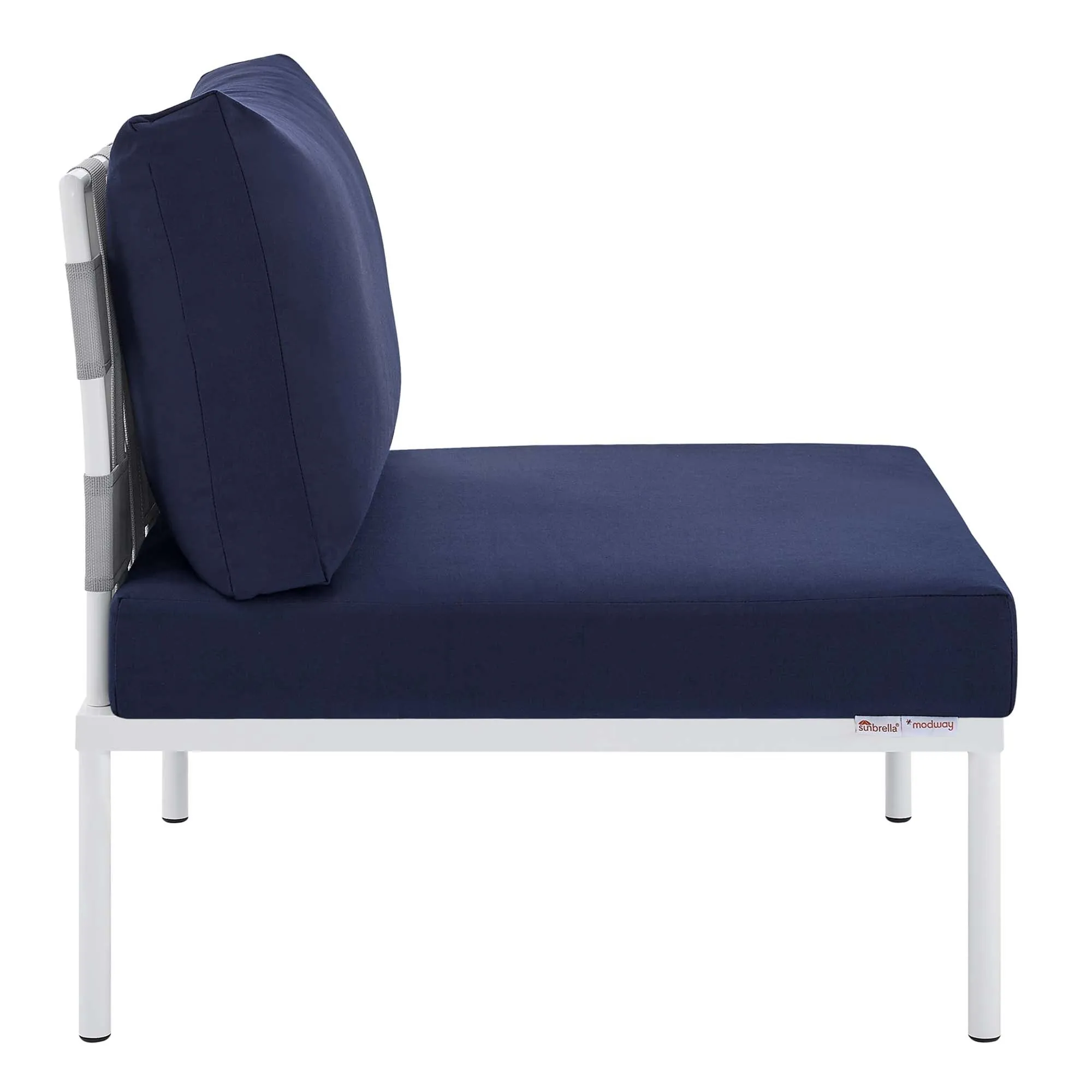 Harmony Sunbrella® Outdoor Patio Aluminum Armless Chair by Modway