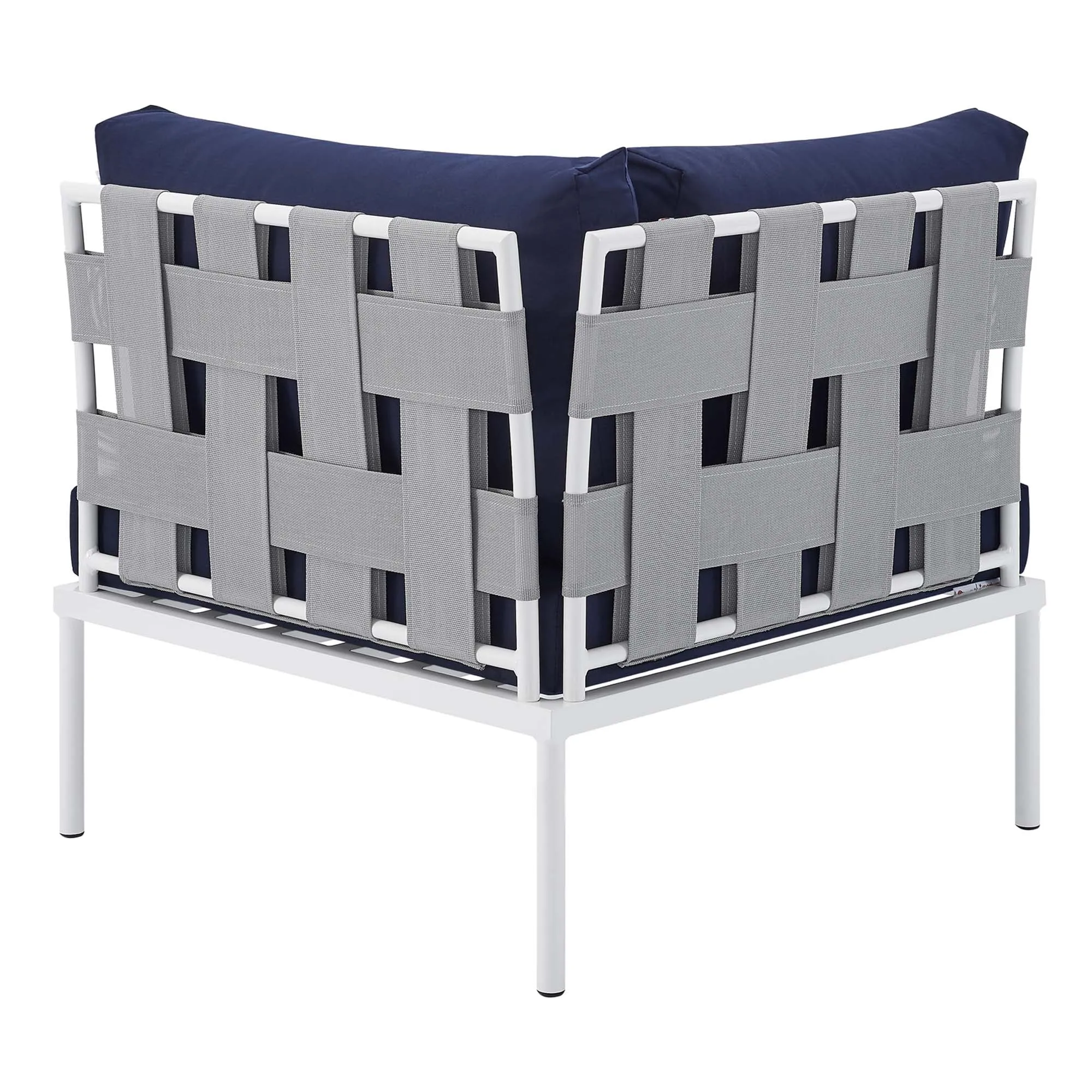 Harmony Sunbrella® Outdoor Patio Aluminum Corner Chair by Modway