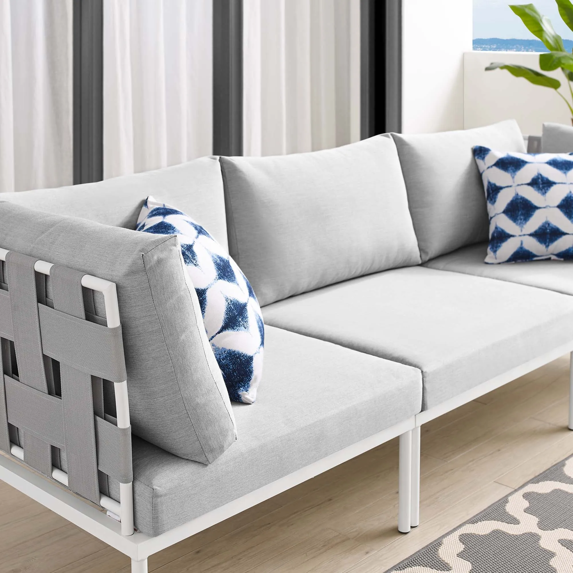 Harmony Sunbrella® Outdoor Patio Aluminum Sofa by Modway