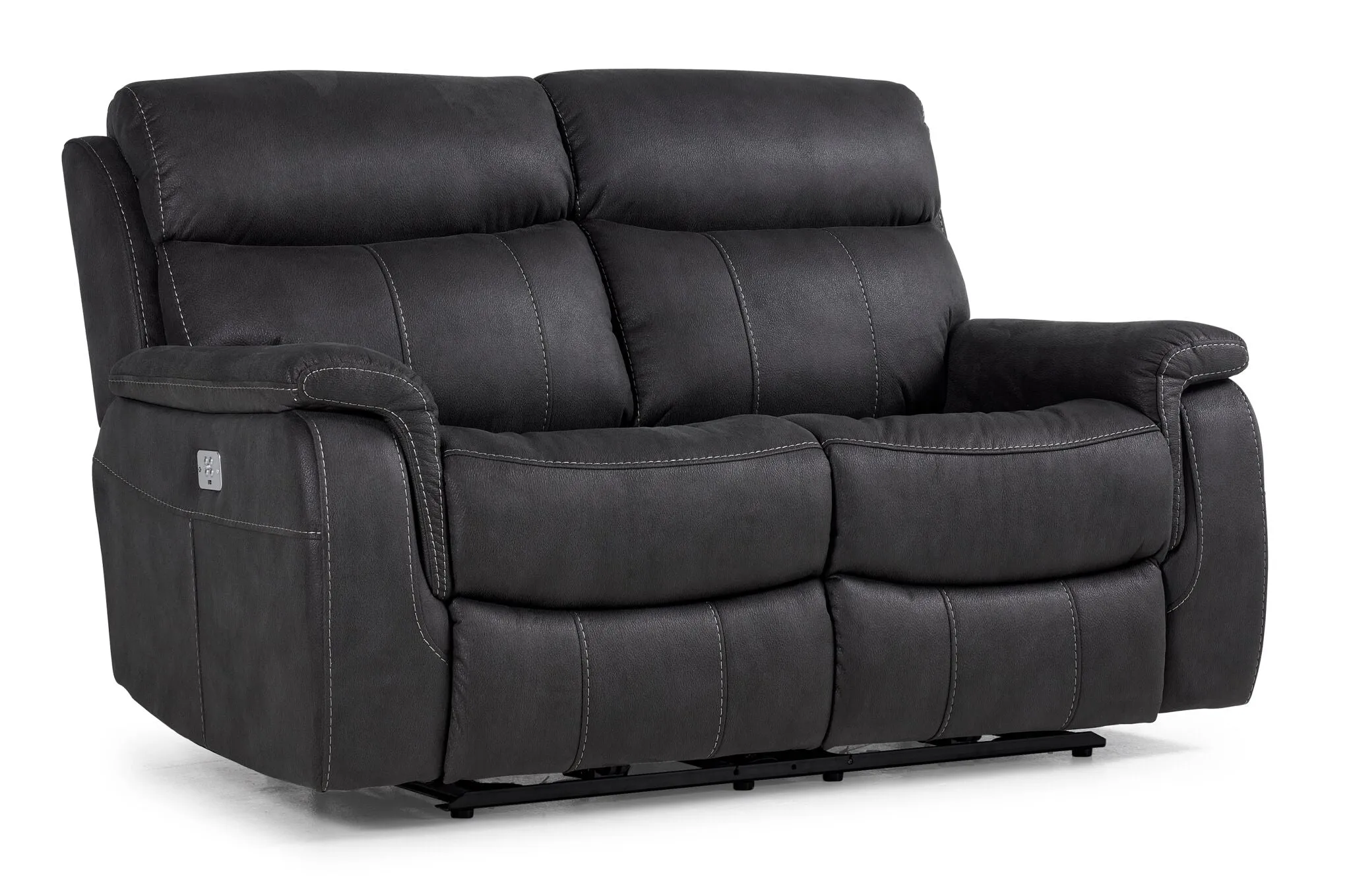 Haven Dual Power Reclining Loveseat - Grey
