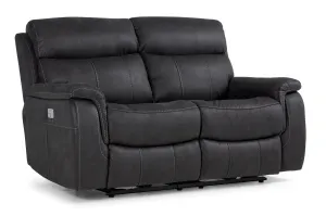 Haven Dual Power Reclining Loveseat - Grey