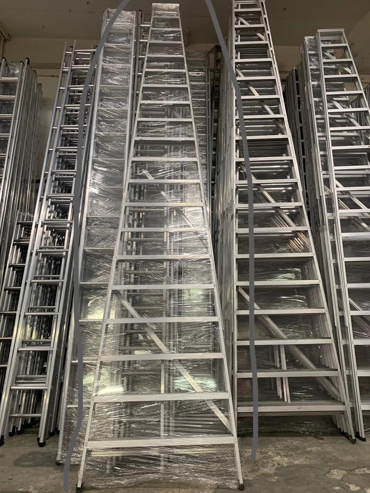 Heavy Duty Aluminium Single Side A Ladder, Sizes : 2 - 24 Steps | Model : L-BB