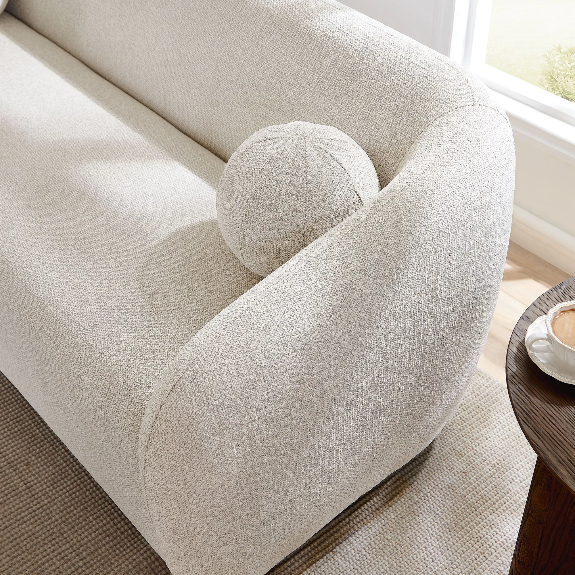 Holland 85" Chenille Fabric Sofa by Modway