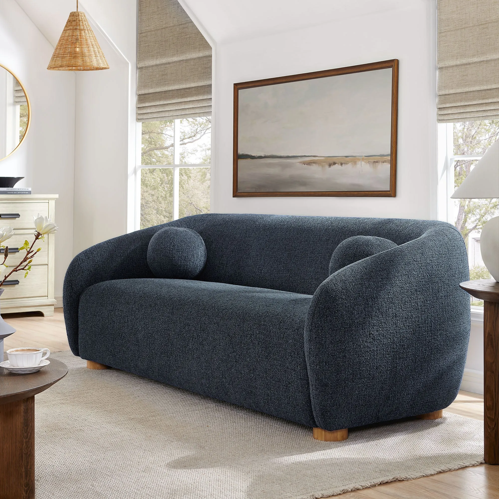 Holland 85" Chenille Fabric Sofa by Modway