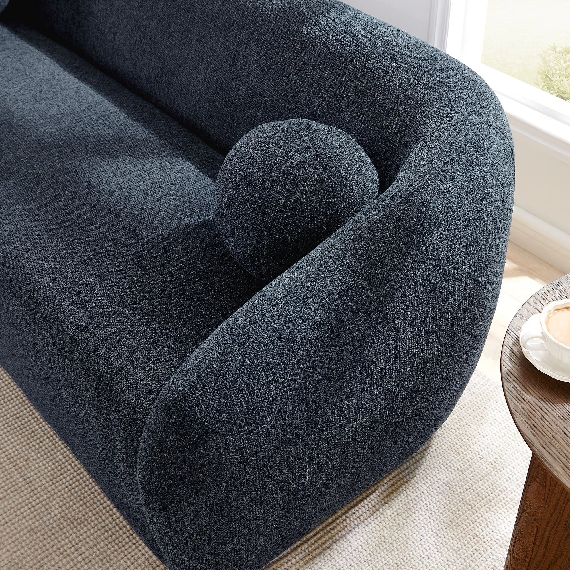 Holland 85" Chenille Fabric Sofa by Modway