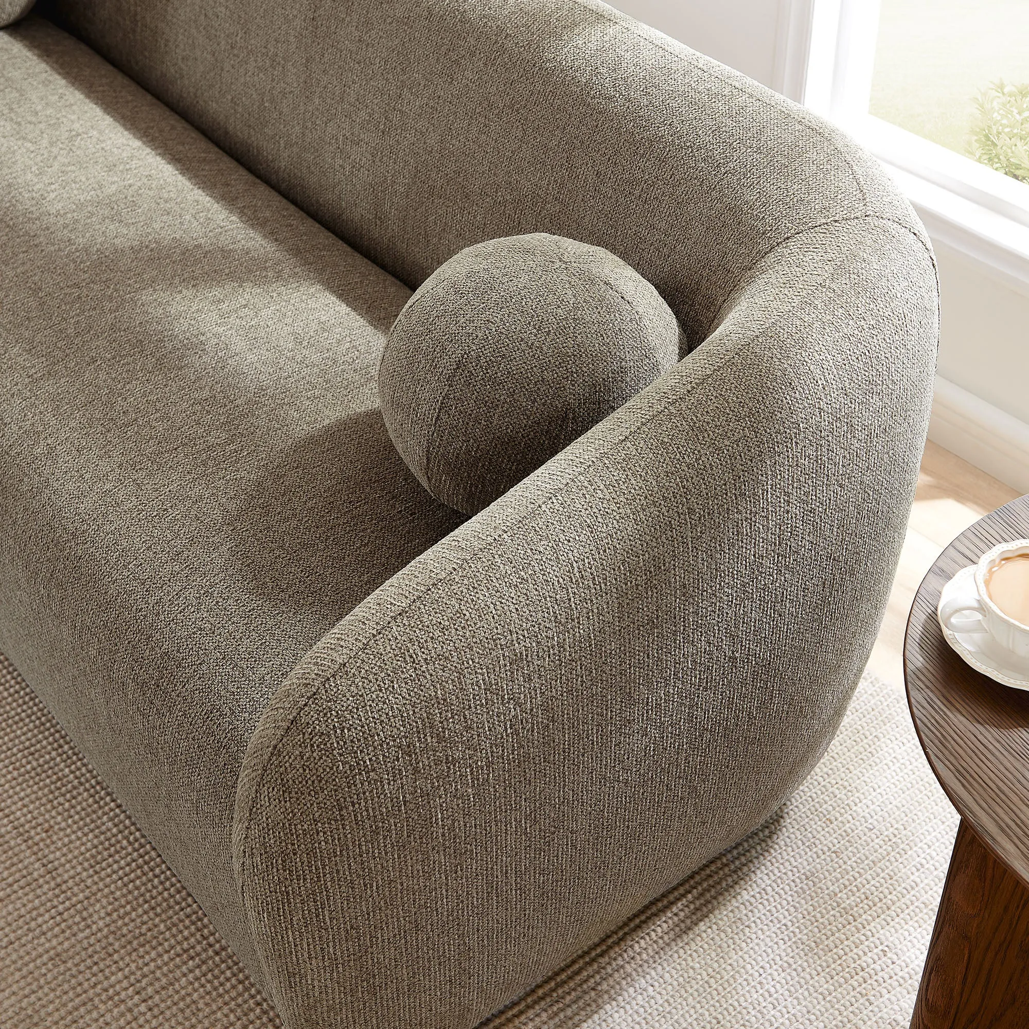 Holland 85" Chenille Fabric Sofa by Modway