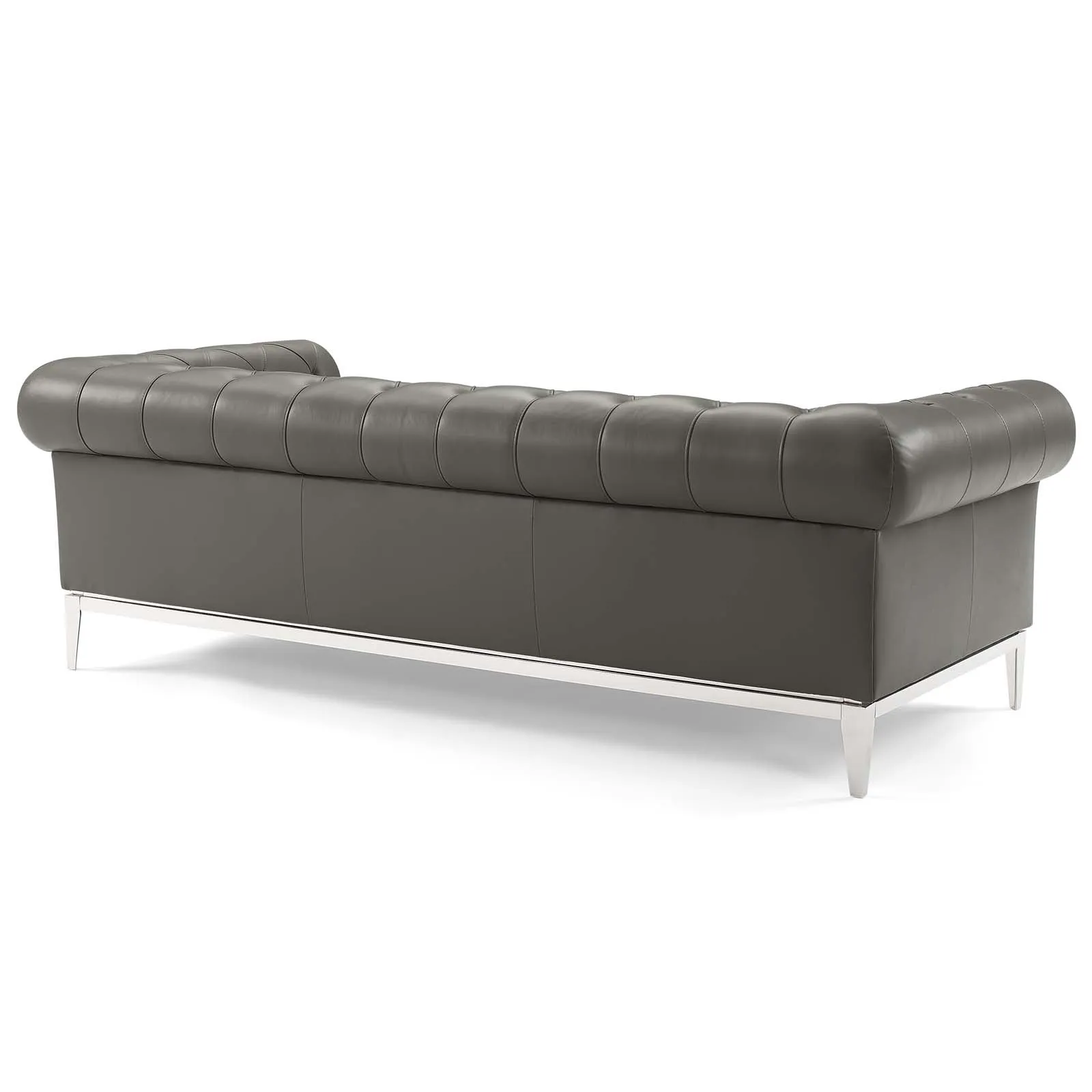 Idyll Tufted Button Upholstered Leather Chesterfield Sofa by Modway