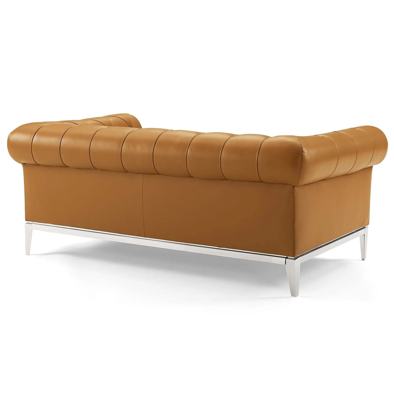 Idyll Tufted Upholstered Leather Sofa and Loveseat Set by Modway