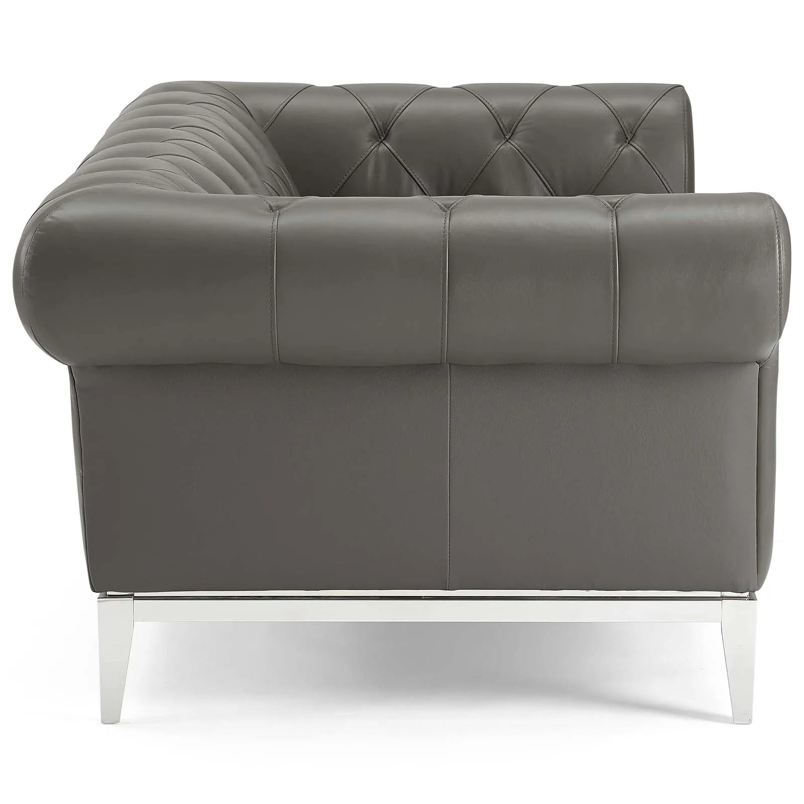Idyll Tufted Upholstered Leather Sofa and Loveseat Set by Modway