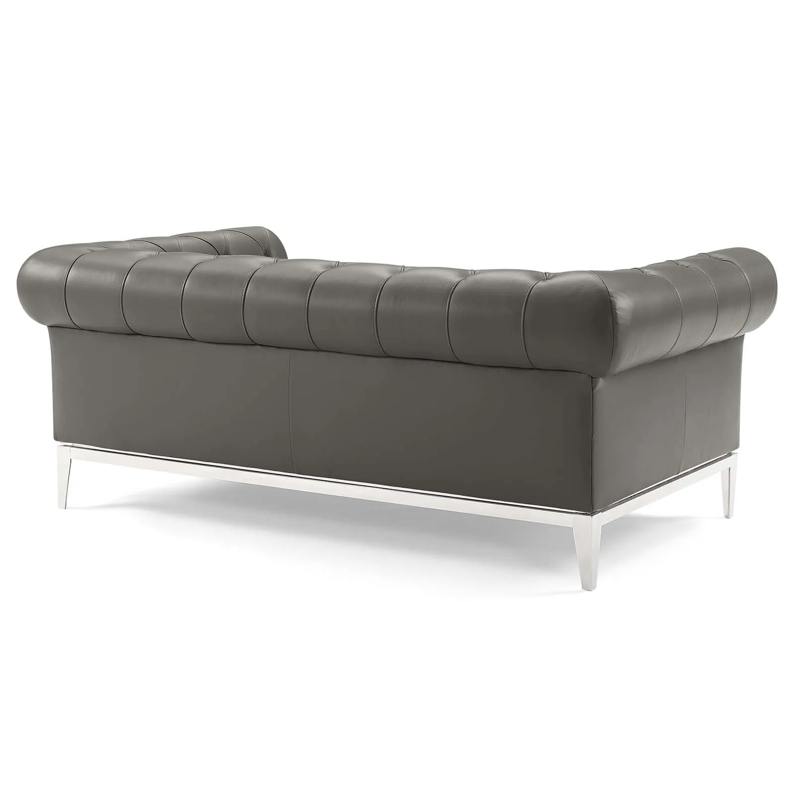Idyll Tufted Upholstered Leather Sofa and Loveseat Set by Modway