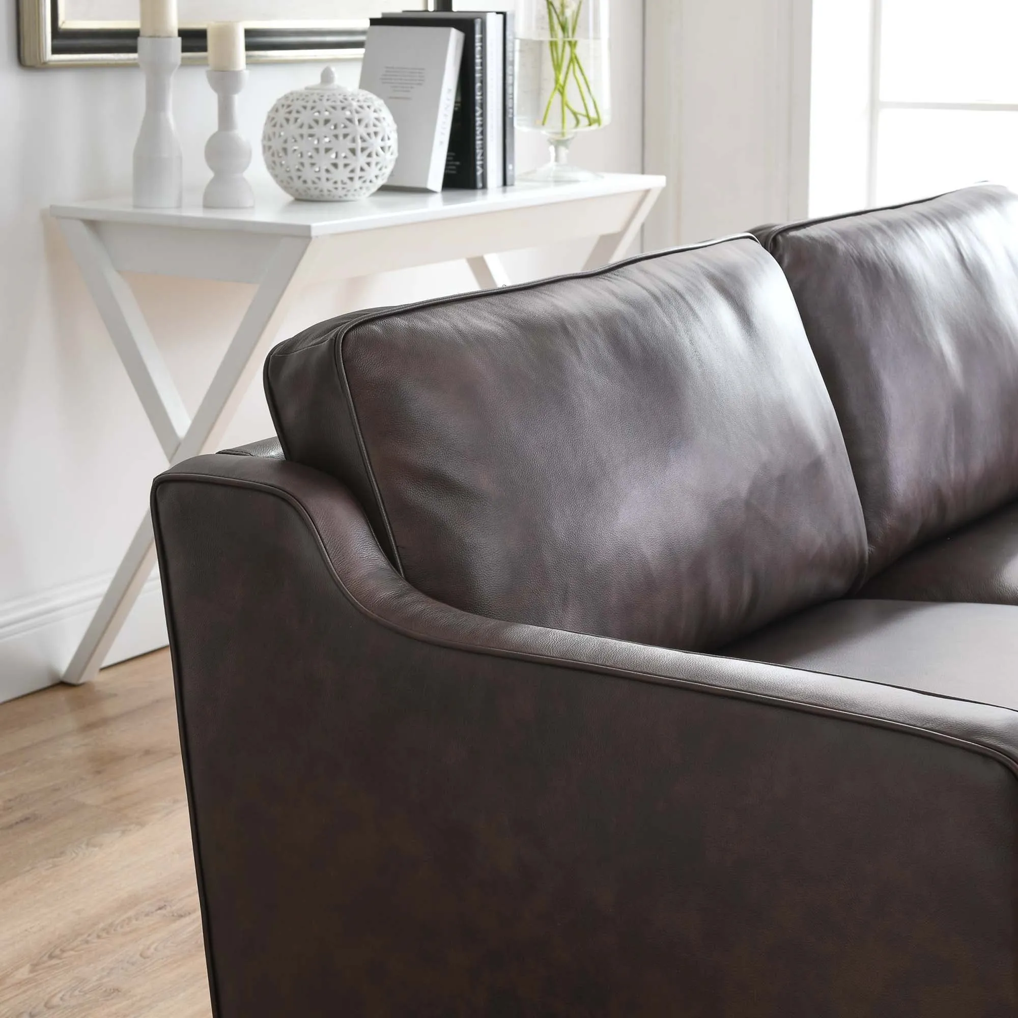 Impart Genuine Leather Sofa by Modway