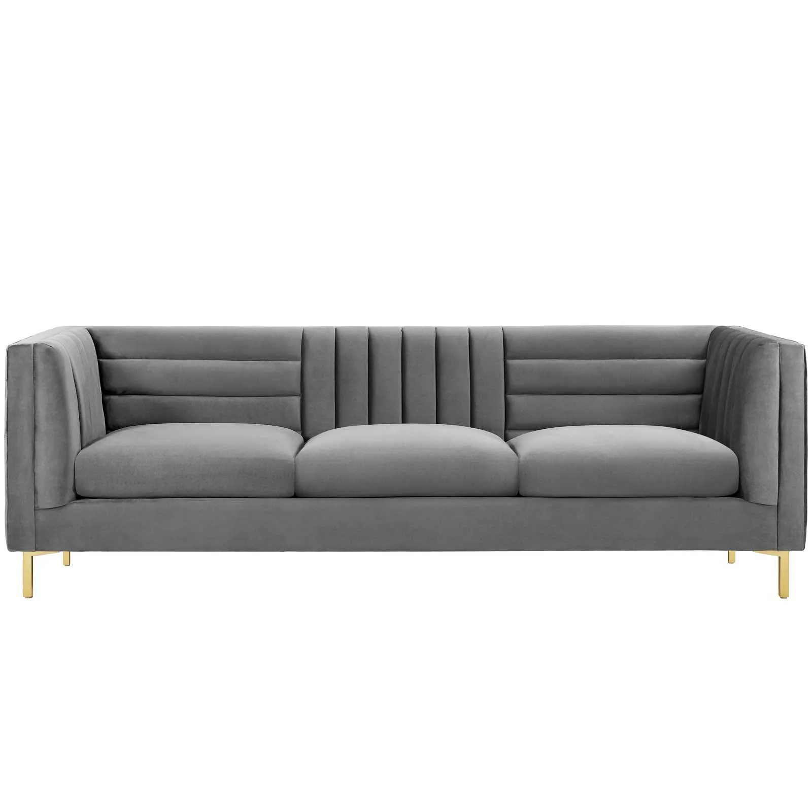 Ingenuity Channel Tufted Performance Velvet Sofa by Modway