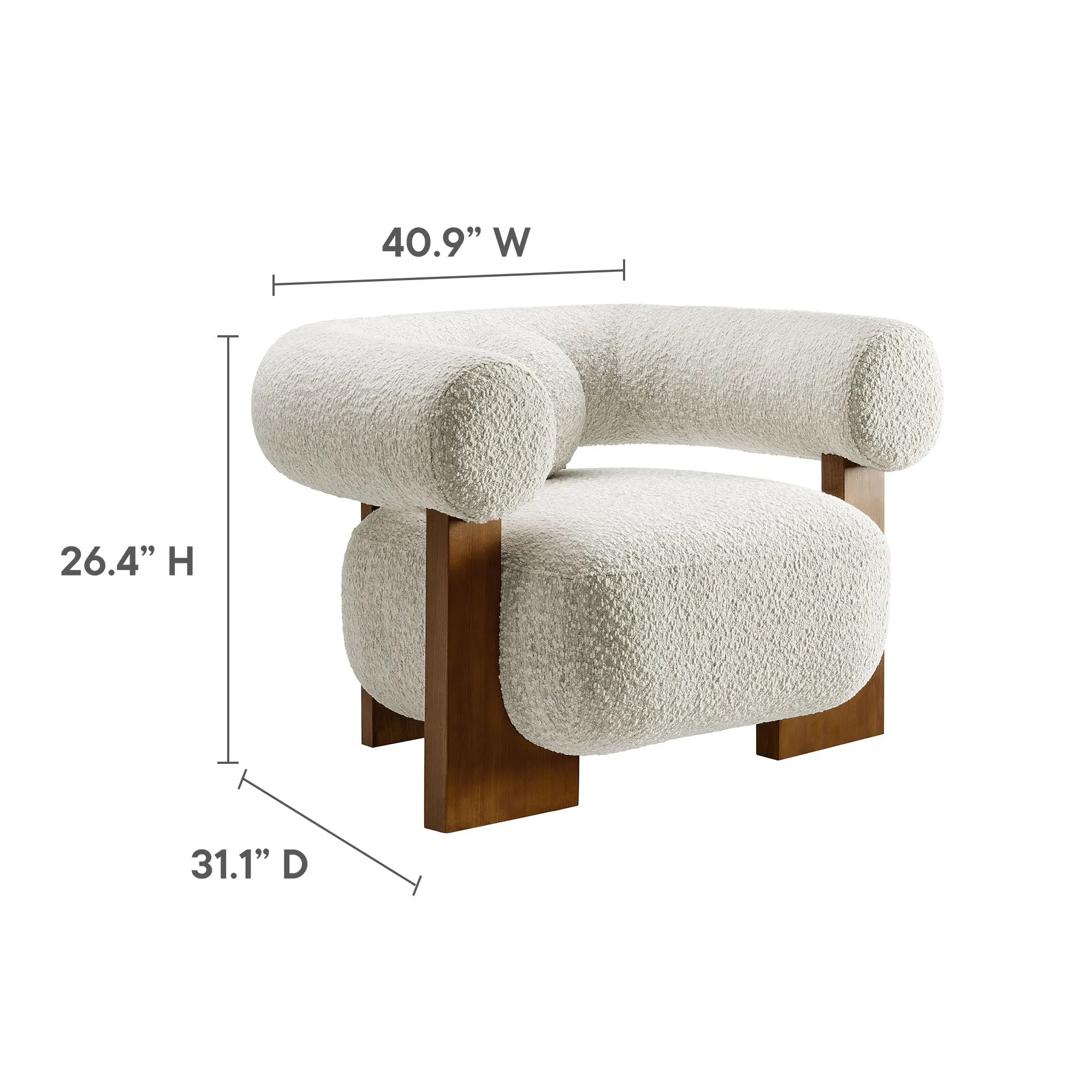 Jace Boucle Accent Chair by Modway