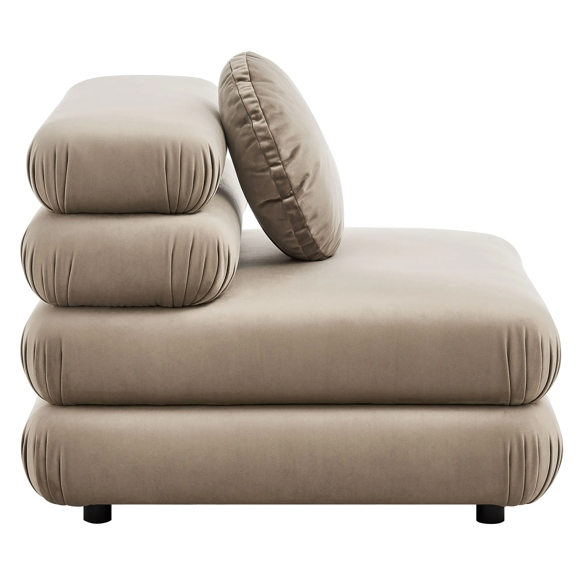 Jubilee Modular Performance Velvet Armless Chair by Modway