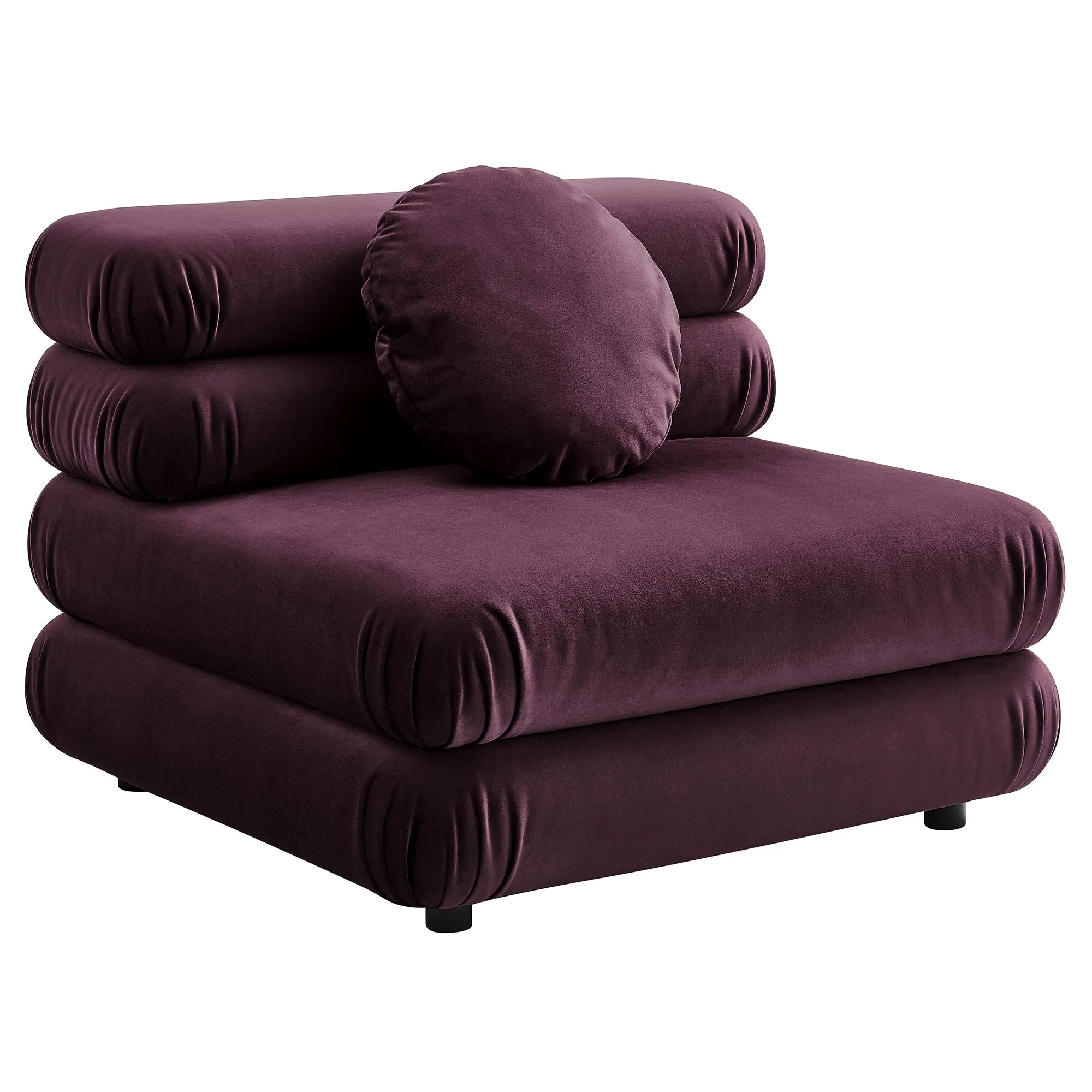 Jubilee Modular Performance Velvet Armless Chair by Modway
