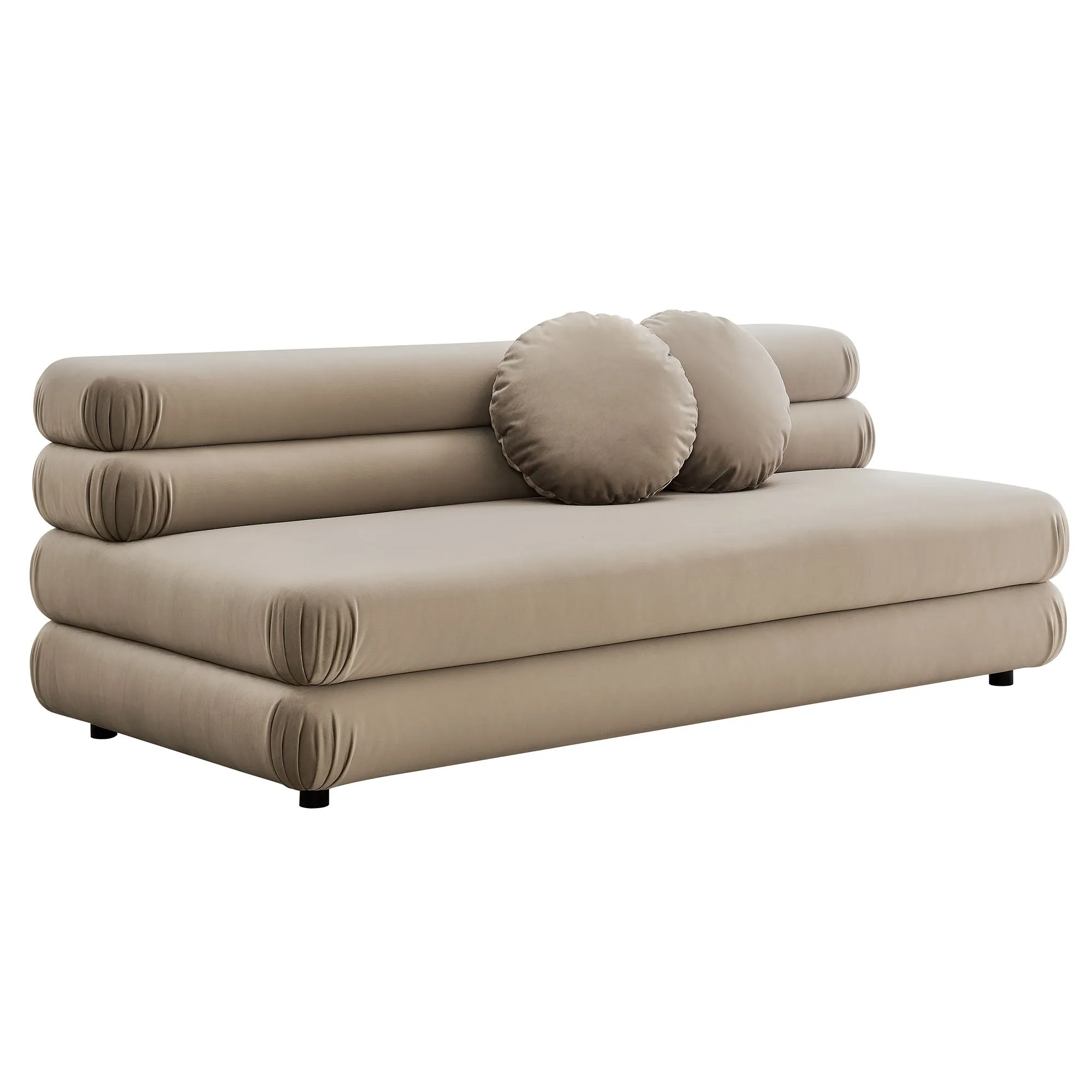 Jubilee Modular Performance Velvet Armless Loveseat by Modway