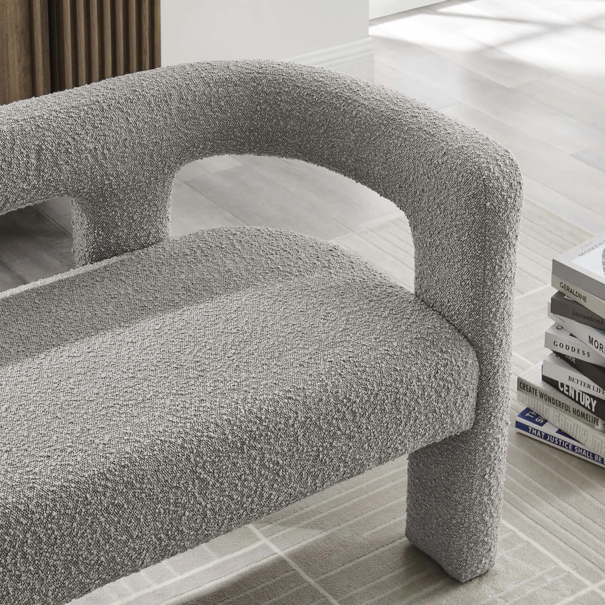 Kayla Boucle Upholstered Loveseat by Modway