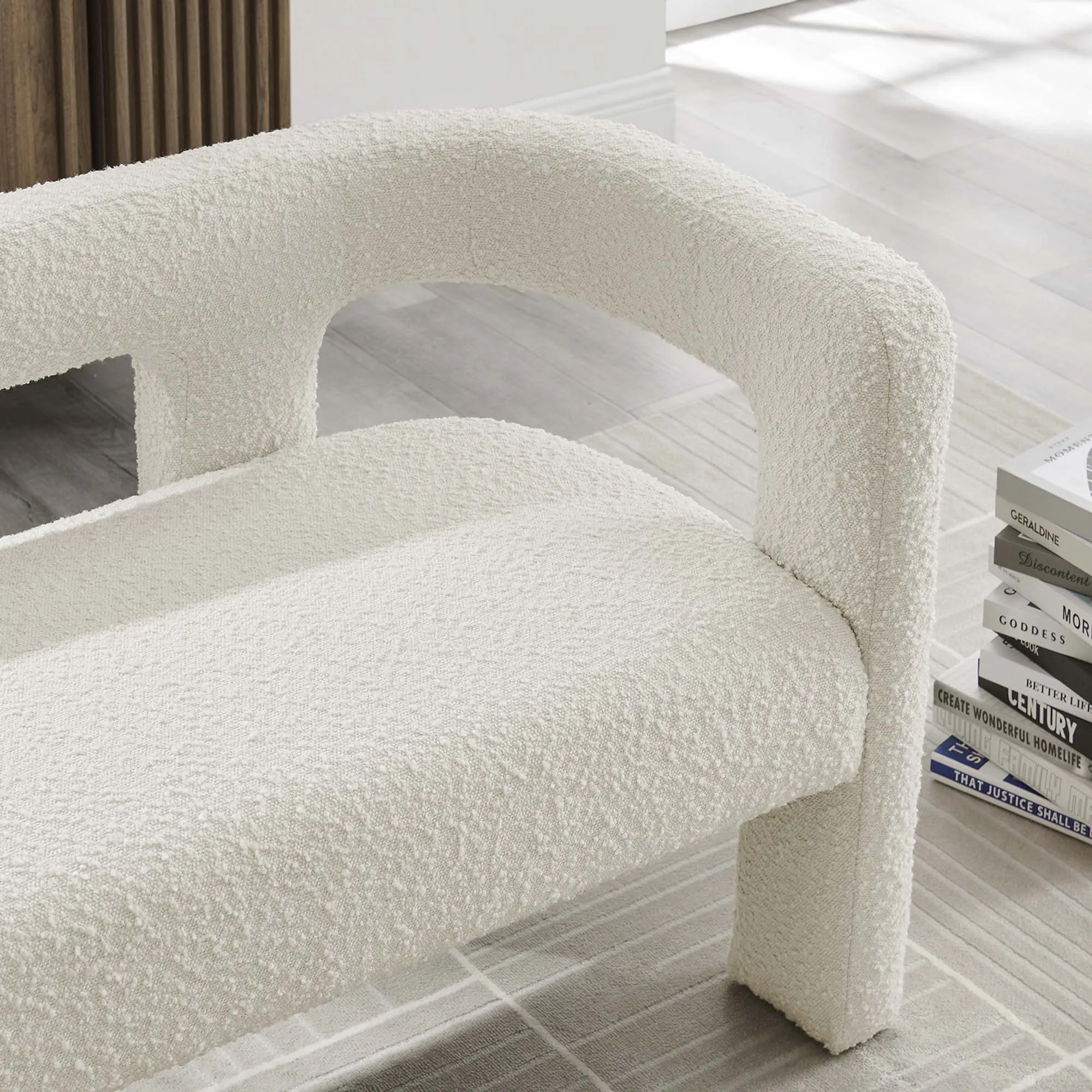 Kayla Boucle Upholstered Loveseat by Modway