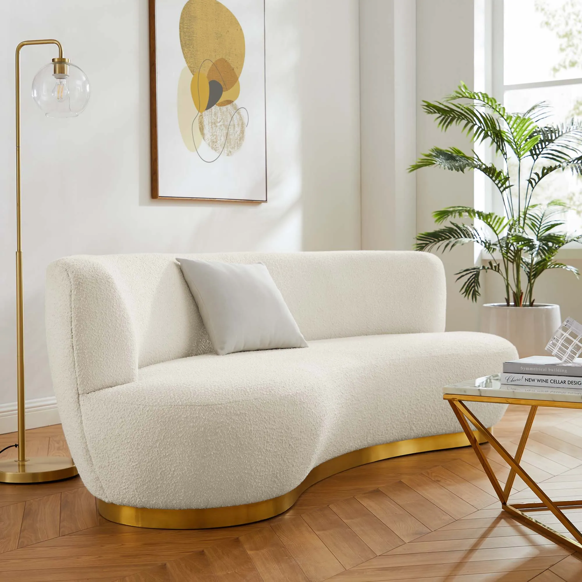 Kindred Boucle Upholstered Sofa by Modway