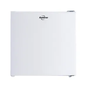 Koolatron 1.7 Cu Ft (47L) Compact Fridge With Freezer | White | Compressor Mini Fridge | Reversible Door | Flat Back | Removable Shelf | Snacks Frozen Meals Drinks Beer Beverages College Dorm Office