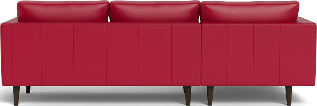 Ladybird 102" Leather Left Chaise Sectional