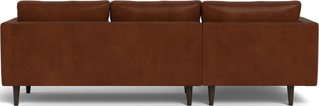 Ladybird 102" Leather Left Chaise Sectional
