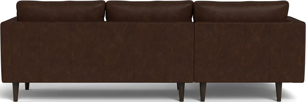 Ladybird 102" Leather Left Chaise Sectional