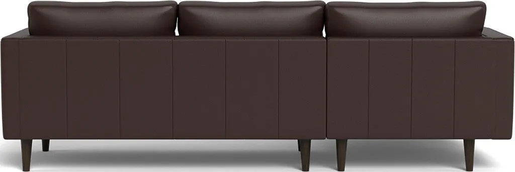 Ladybird 102" Leather Left Chaise Sectional